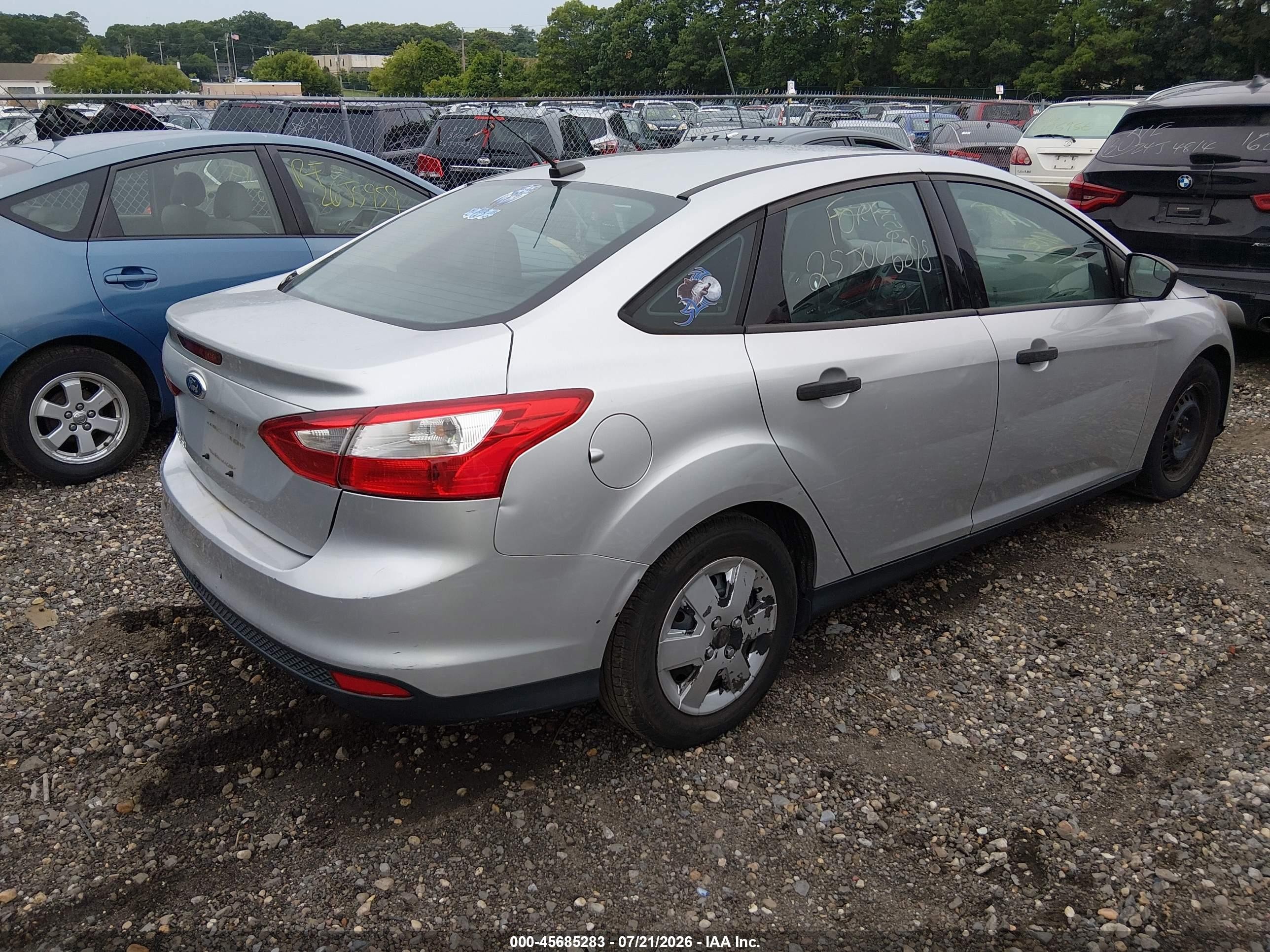 2013 Ford Focus S Серый vin: 1FADP3E25DL272286