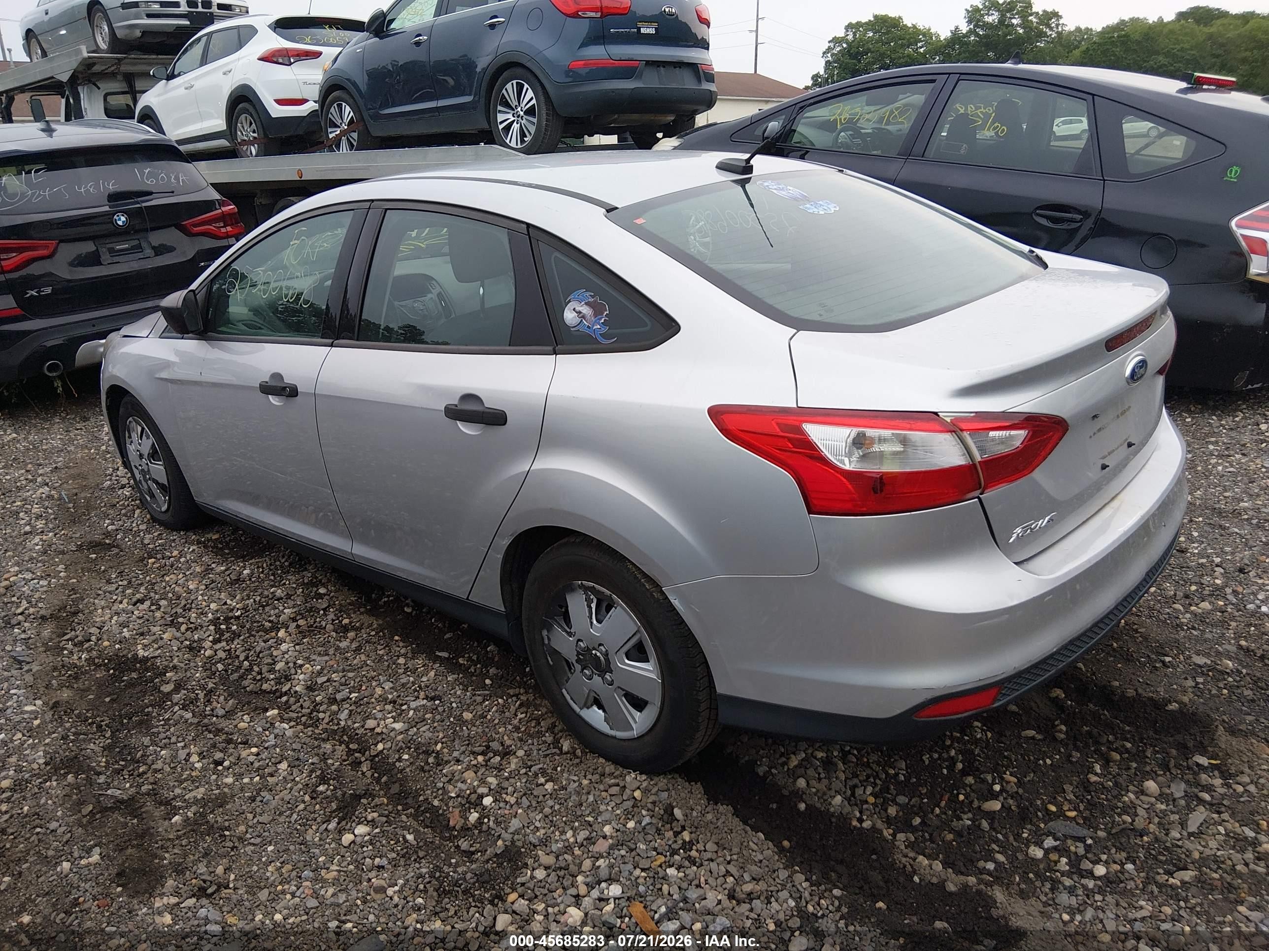 2013 Ford Focus S Серый vin: 1FADP3E25DL272286