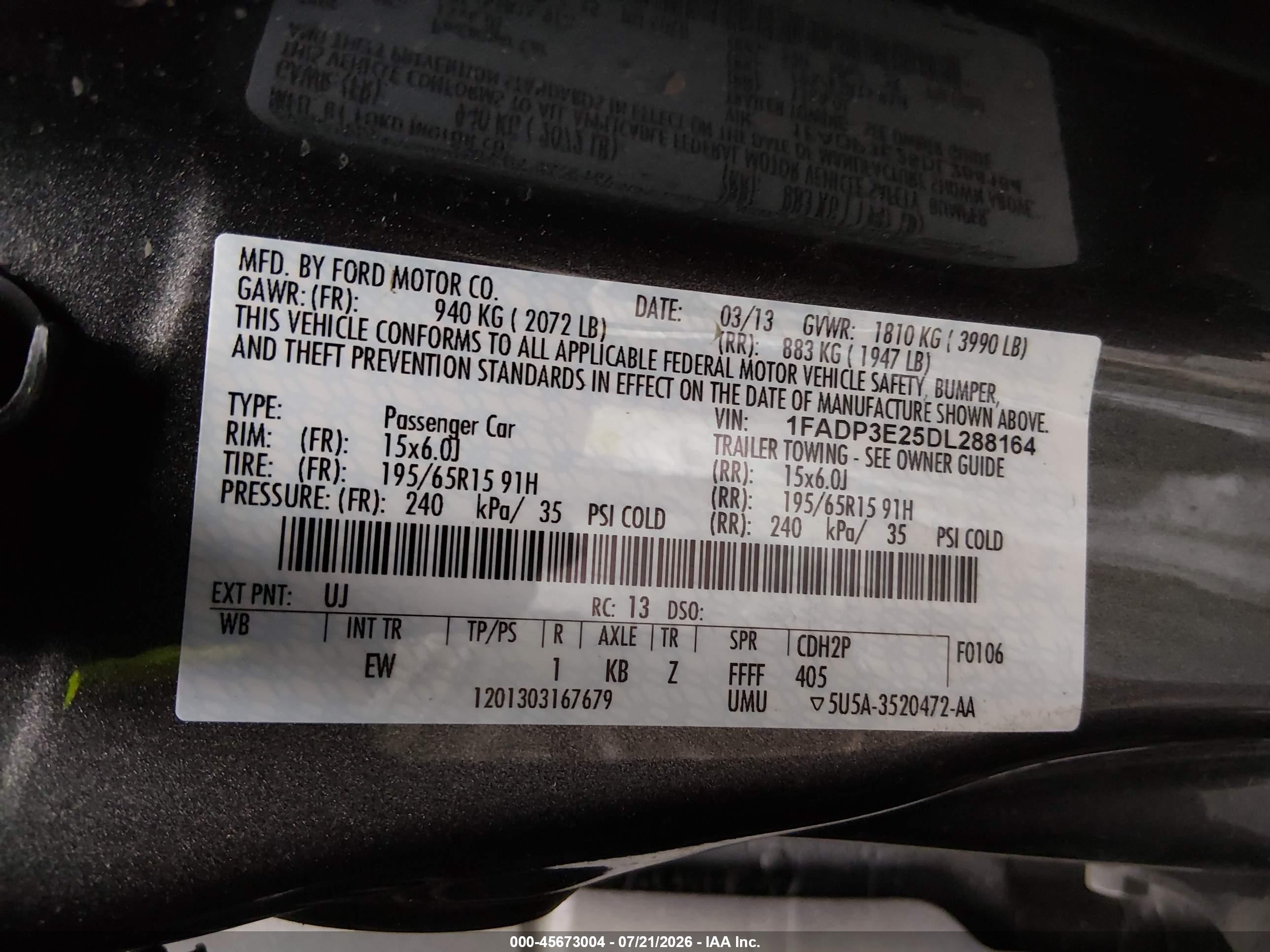 2013 Ford Focus S Gray vin: 1FADP3E25DL288164