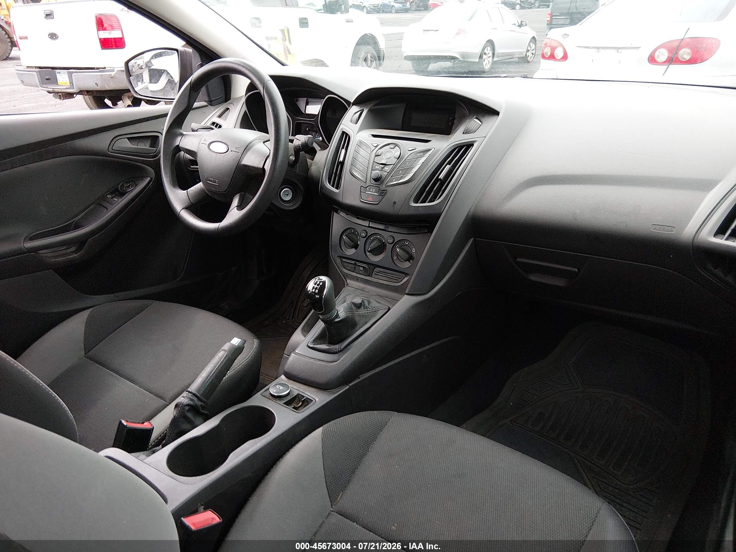 2013 Ford Focus S Gray vin: 1FADP3E25DL288164