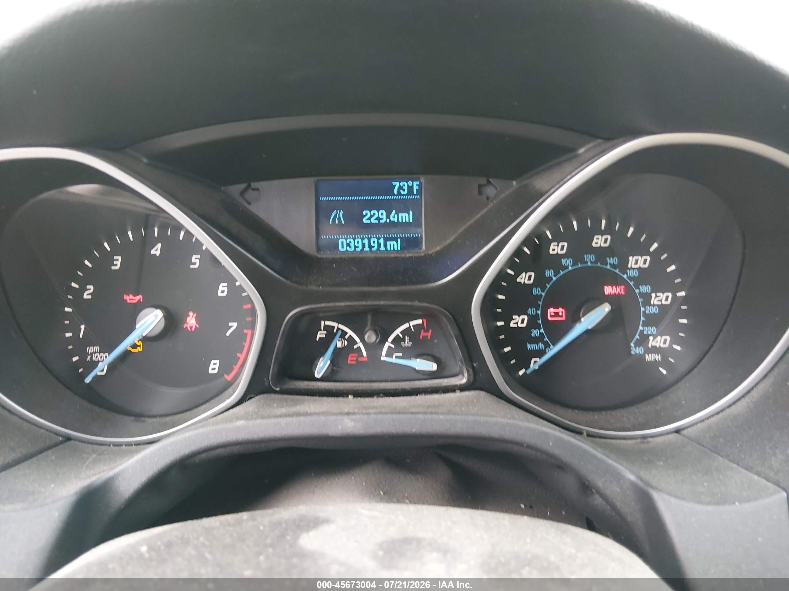 2013 Ford Focus S Gray vin: 1FADP3E25DL288164