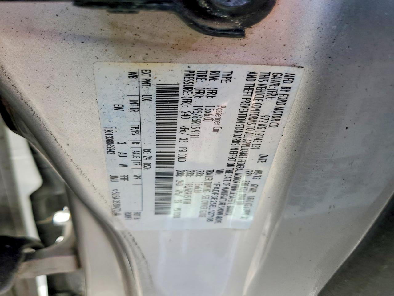 2014 Ford Focus S Silver vin: 1FADP3E25EL127105