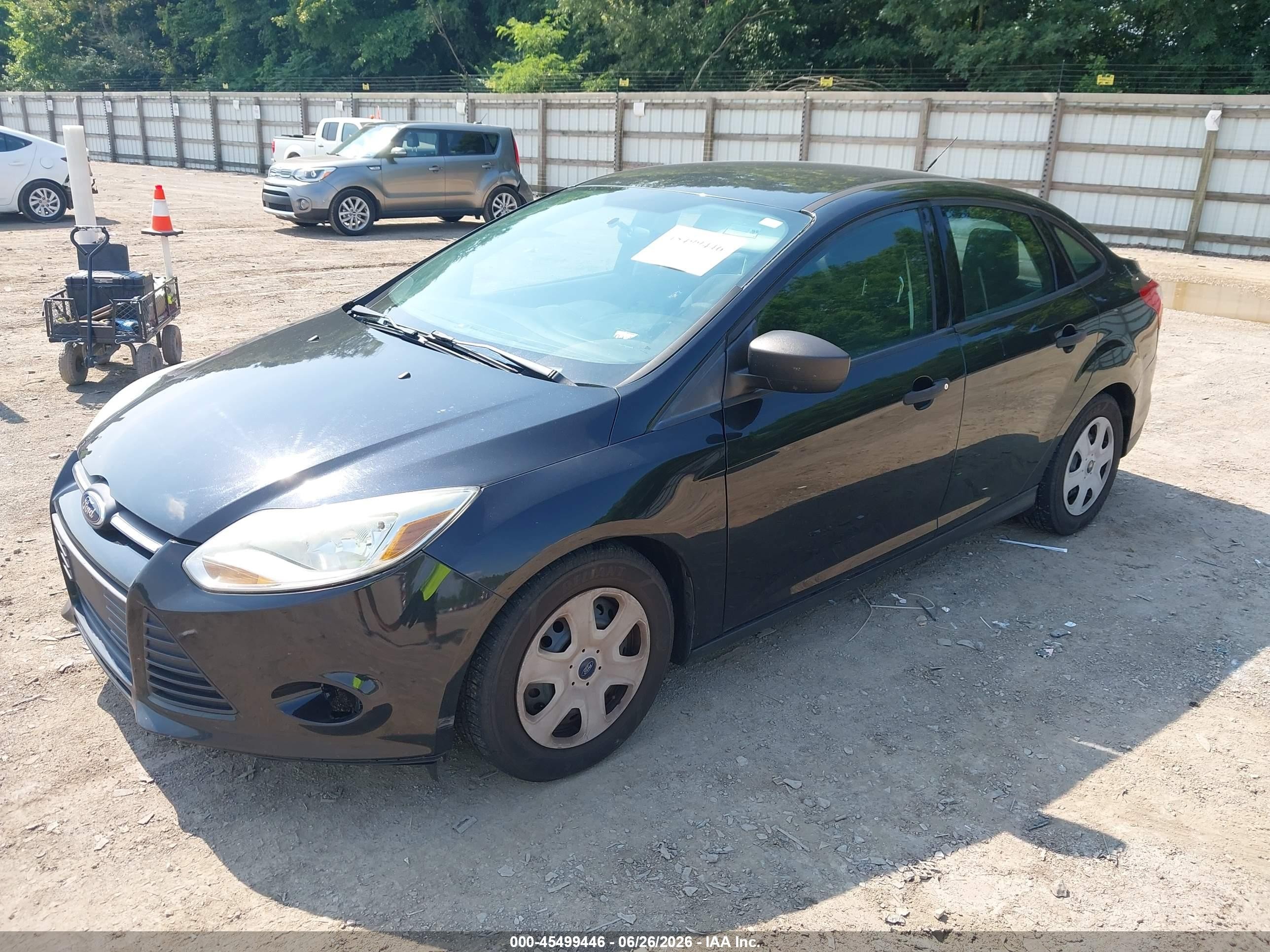 2014 Ford Focus S Black vin: 1FADP3E25EL451705