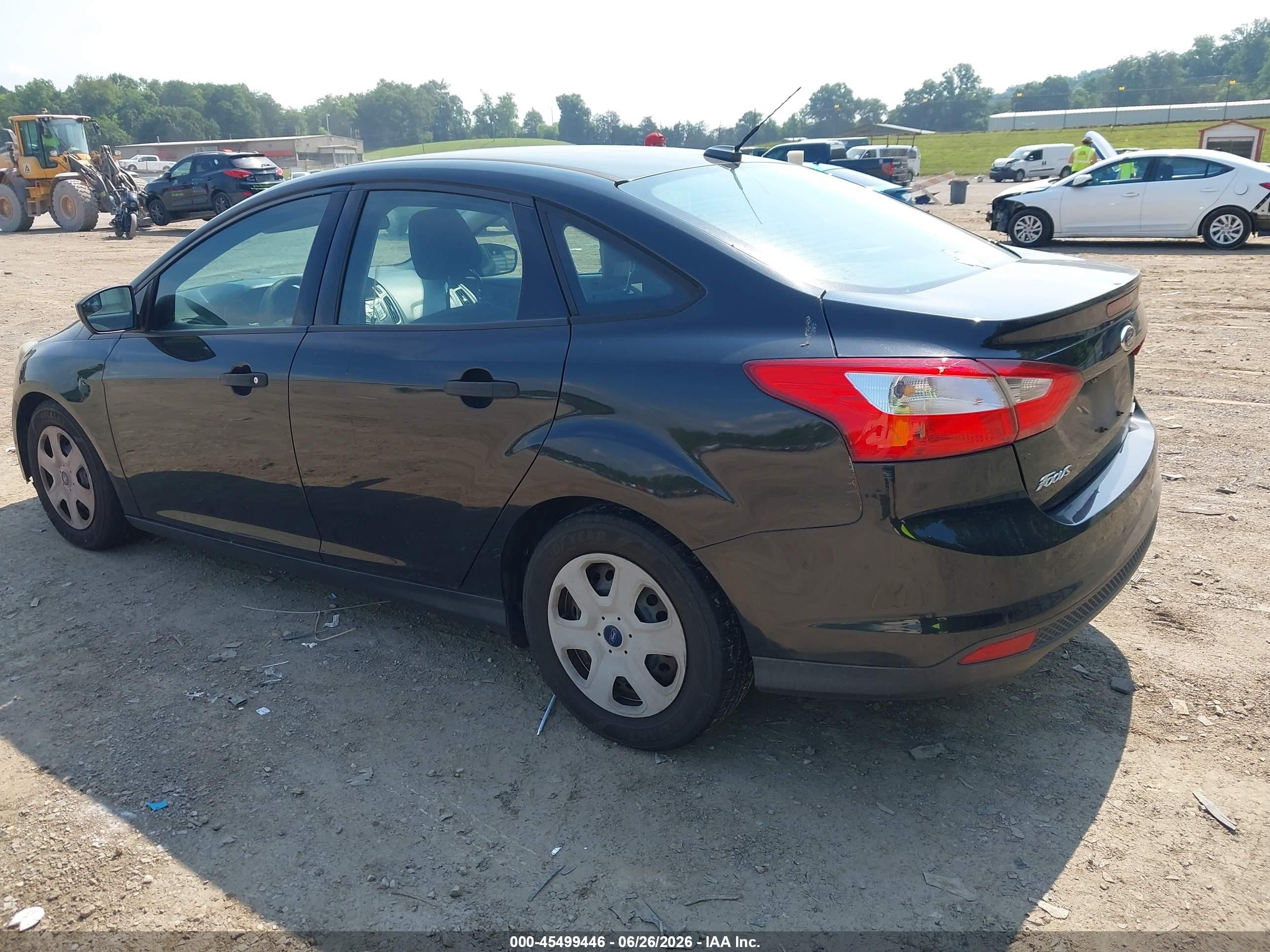2014 Ford Focus S Black vin: 1FADP3E25EL451705