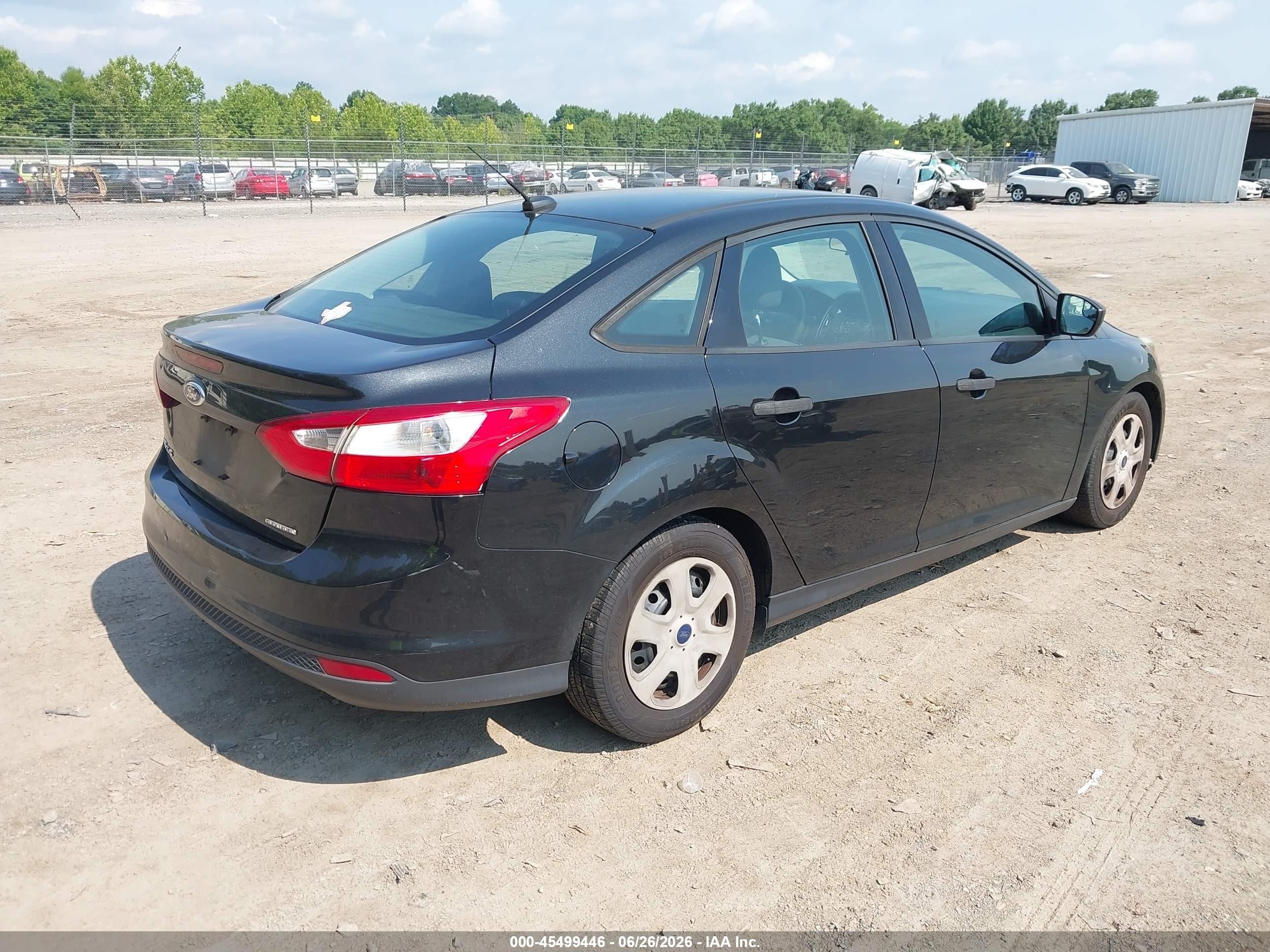 2014 Ford Focus S Black vin: 1FADP3E25EL451705