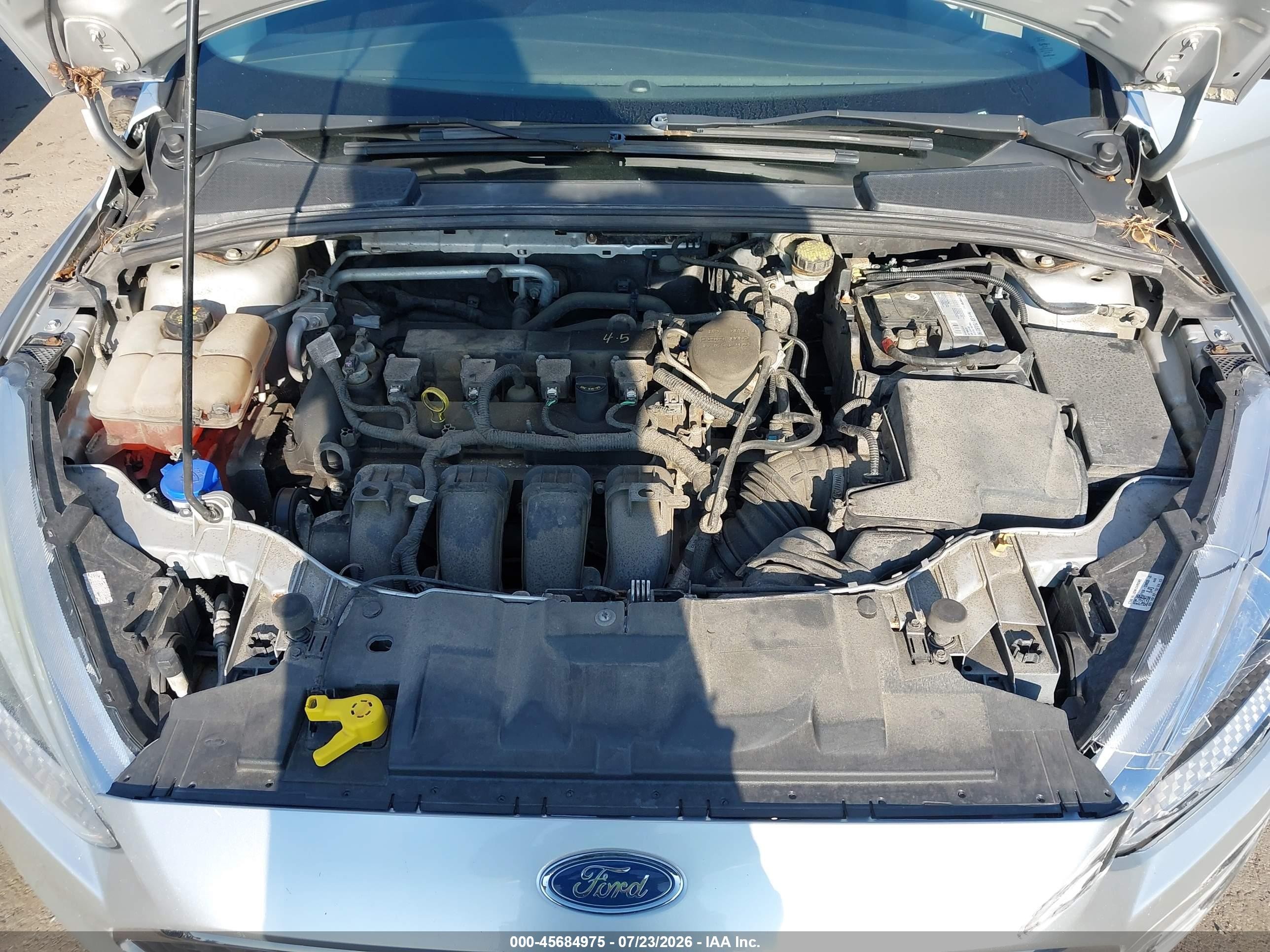 2015 Ford Focus S Silver vin: 1FADP3E25FL373511