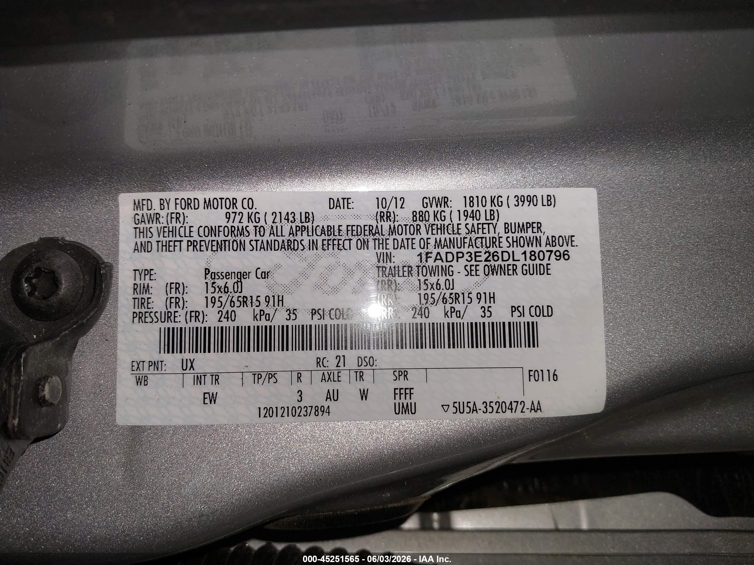 2013 Ford Focus S Silver vin: 1FADP3E26DL180796
