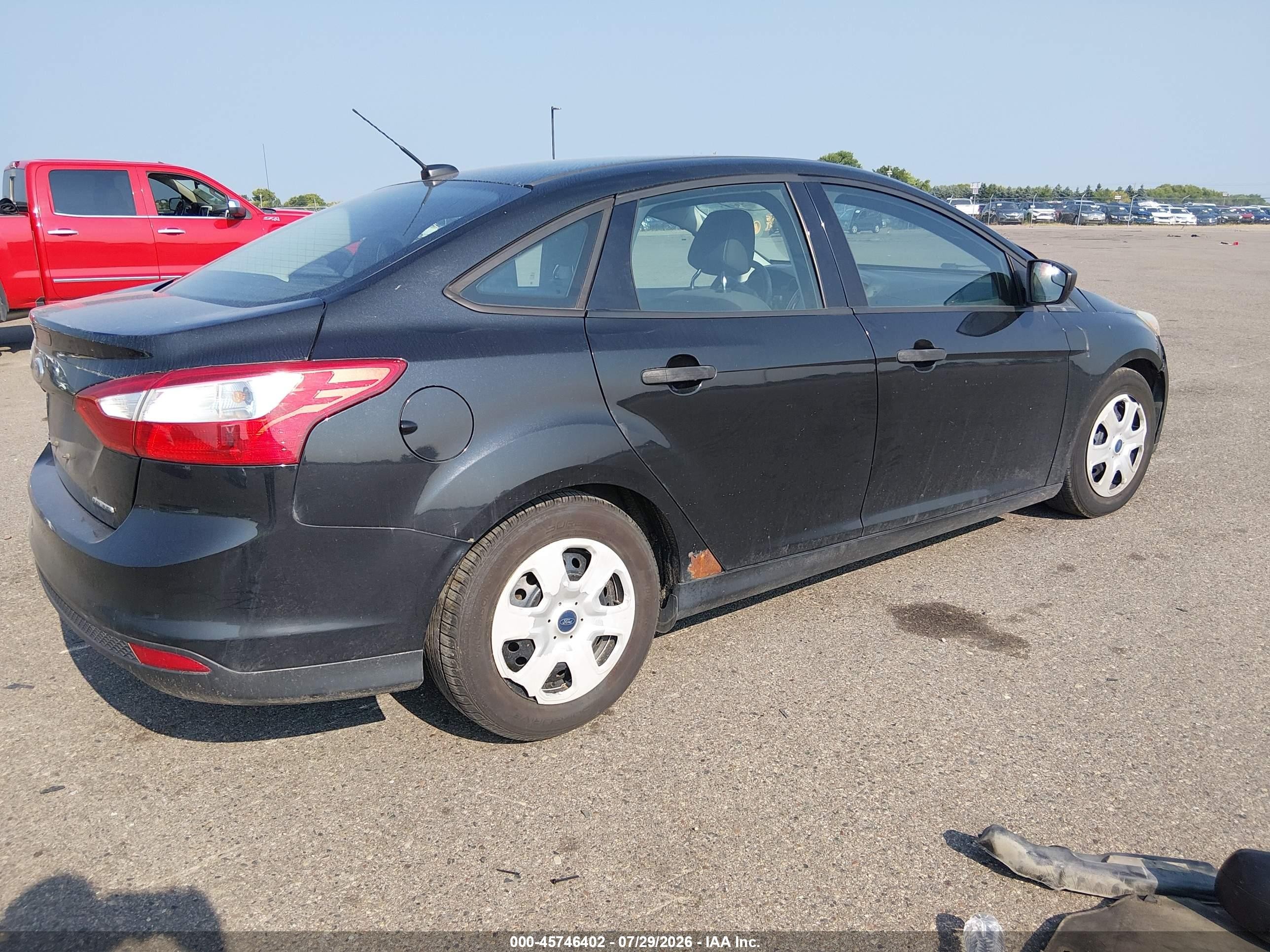 2014 Ford Focus S Black vin: 1FADP3E26EL119451