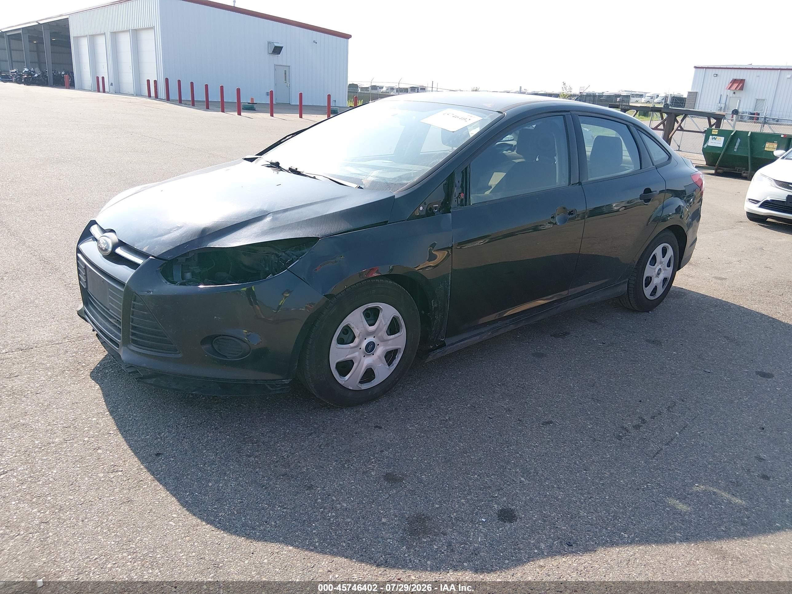 2014 Ford Focus S Black vin: 1FADP3E26EL119451