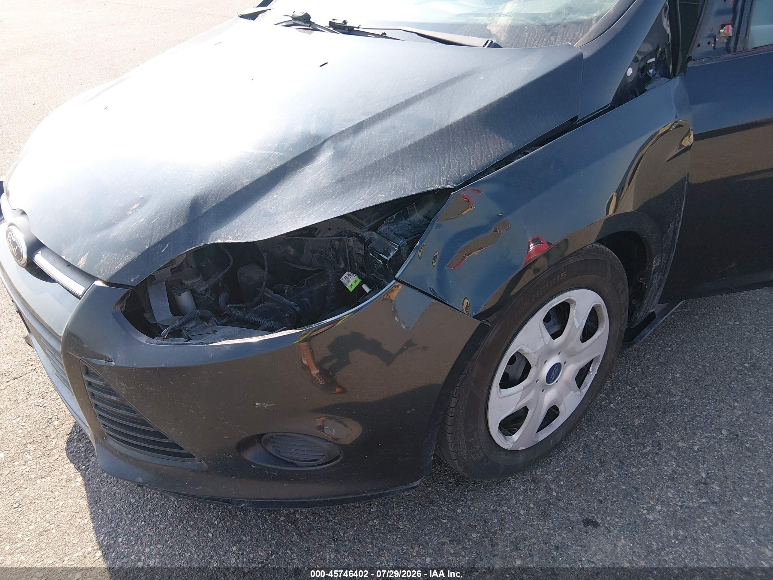 2014 Ford Focus S Black vin: 1FADP3E26EL119451