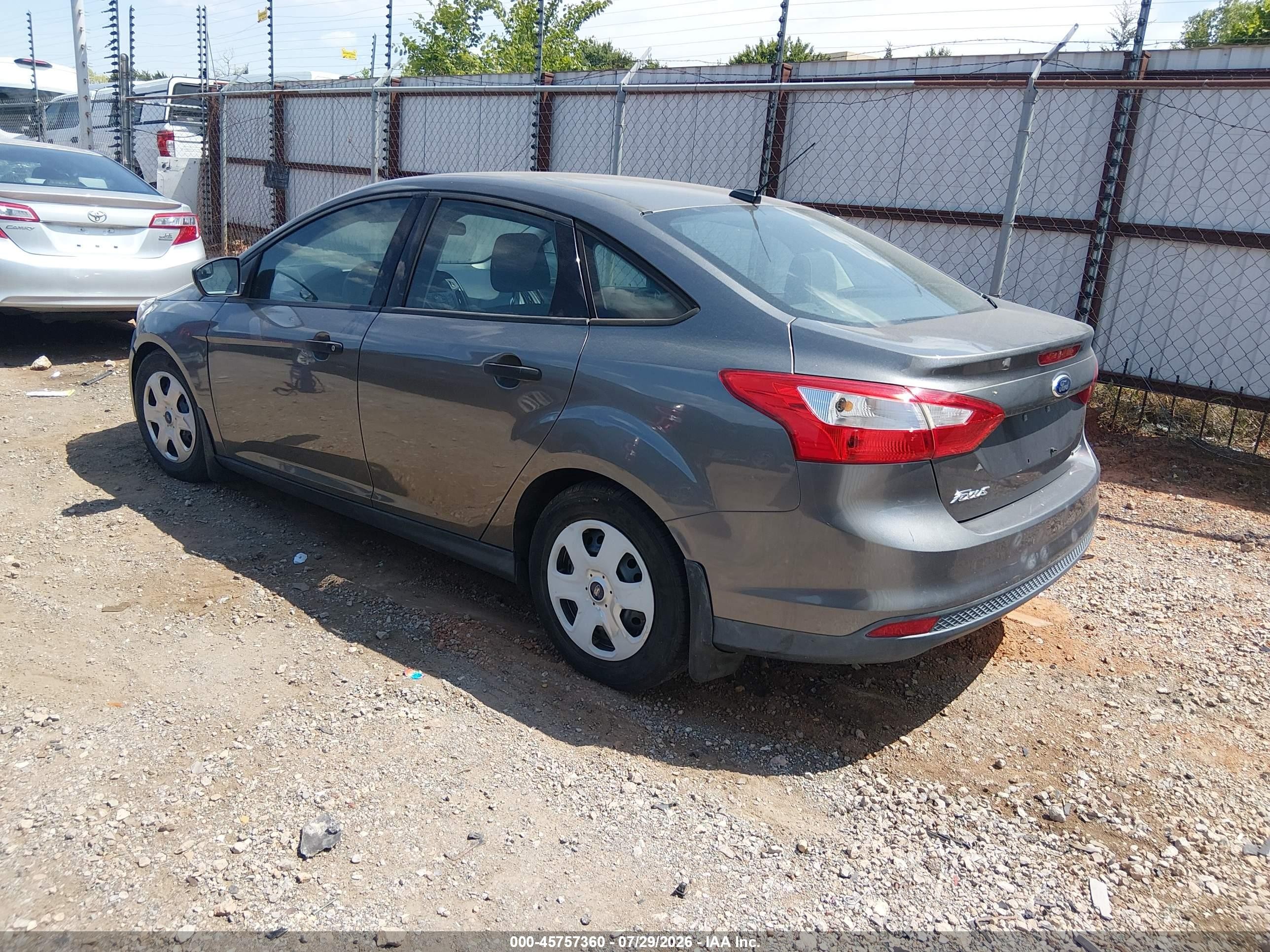 2014 Ford Focus S Gray vin: 1FADP3E26EL270273