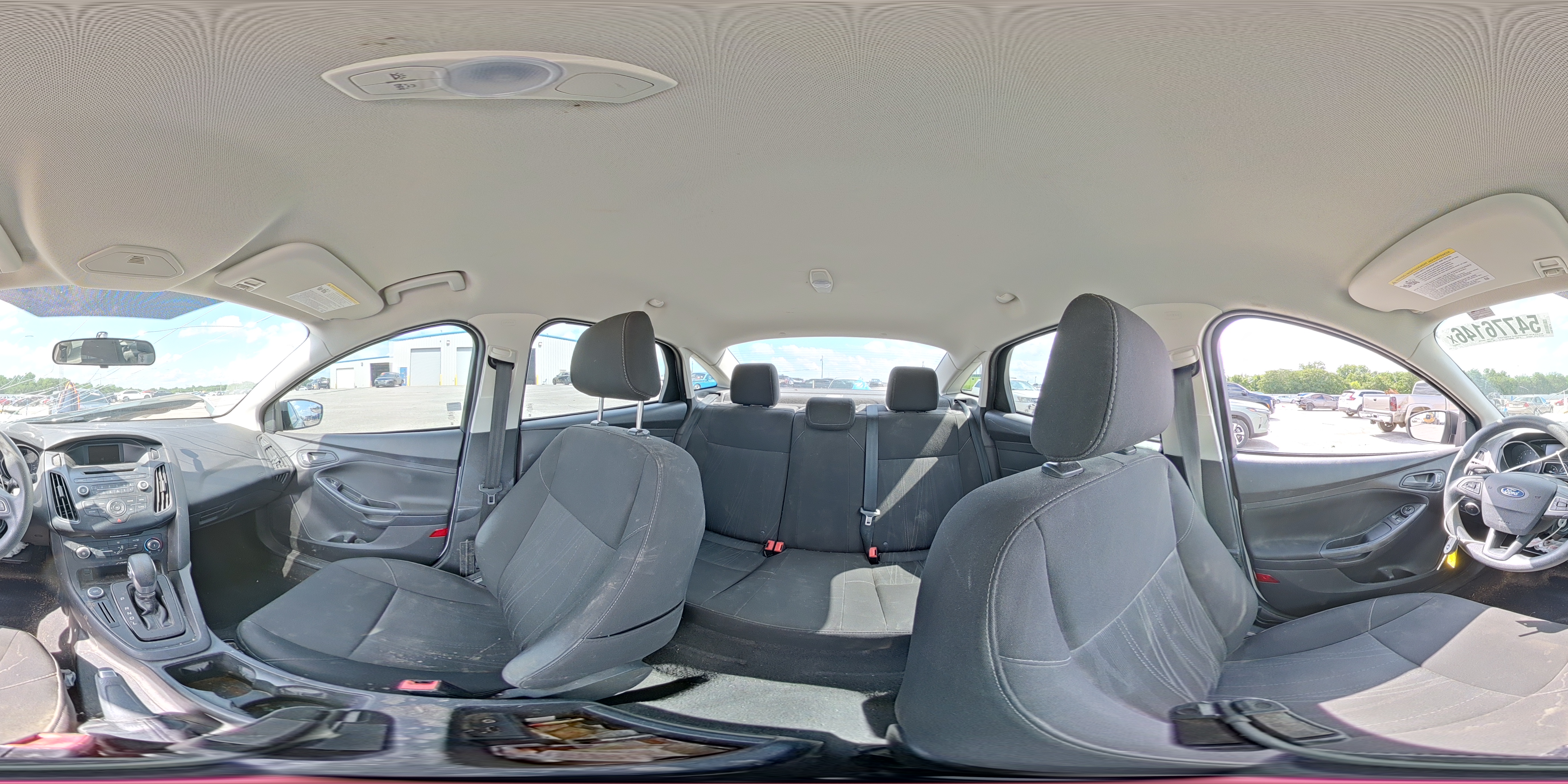 2015 Ford Focus S White vin: 1FADP3E26FL268802