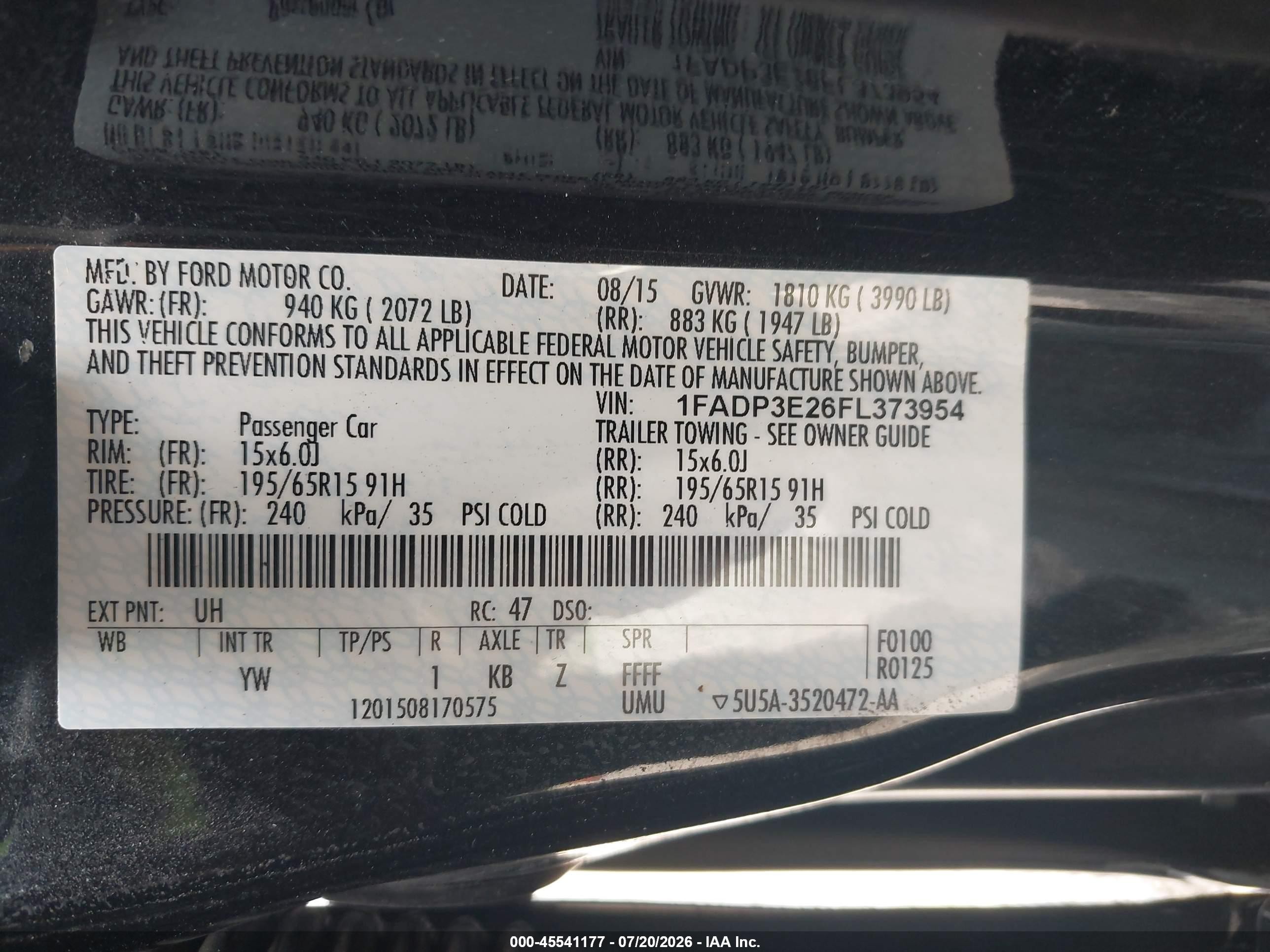 2015 Ford Focus S Black vin: 1FADP3E26FL373954