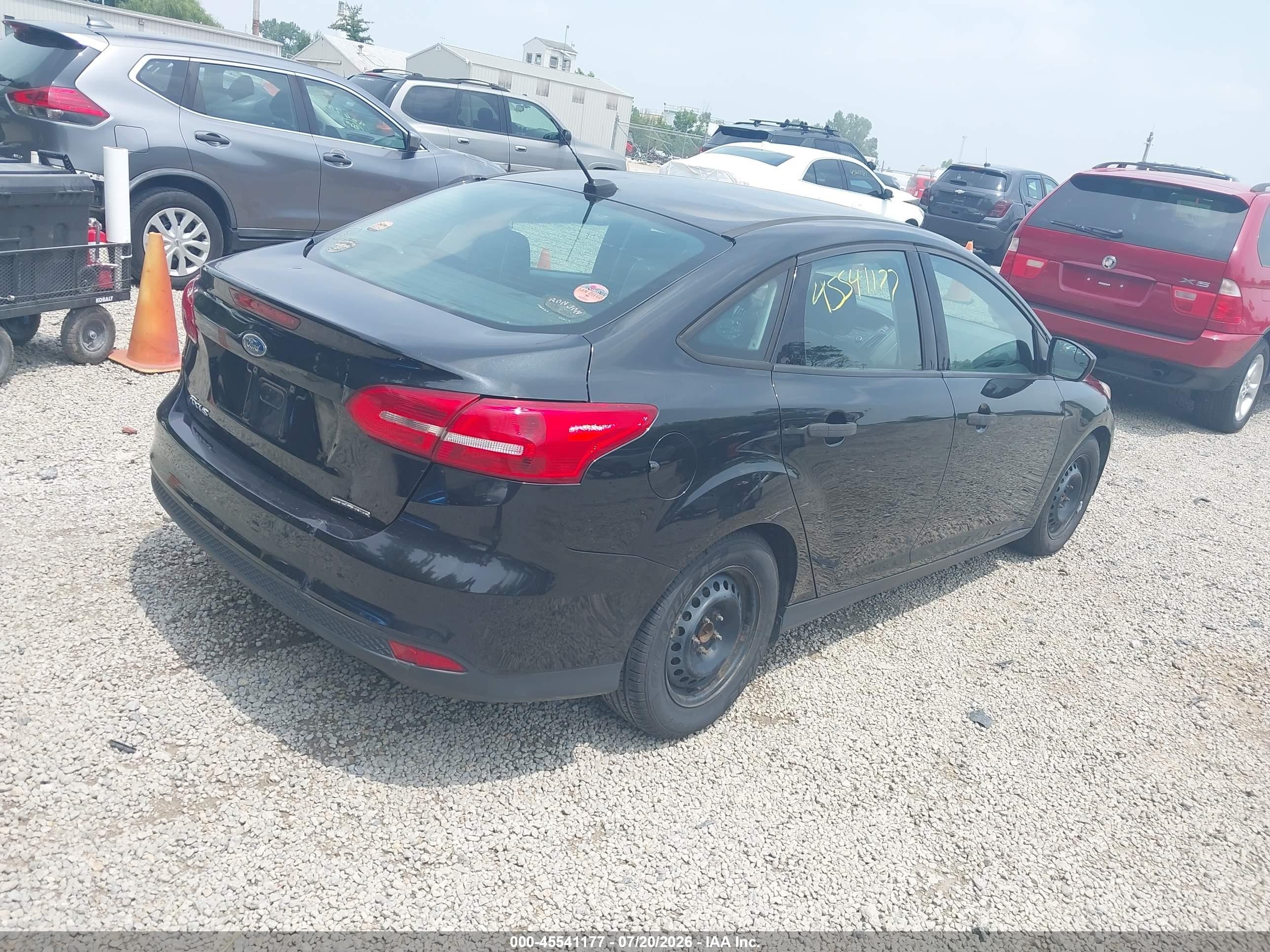 2015 Ford Focus S Black vin: 1FADP3E26FL373954
