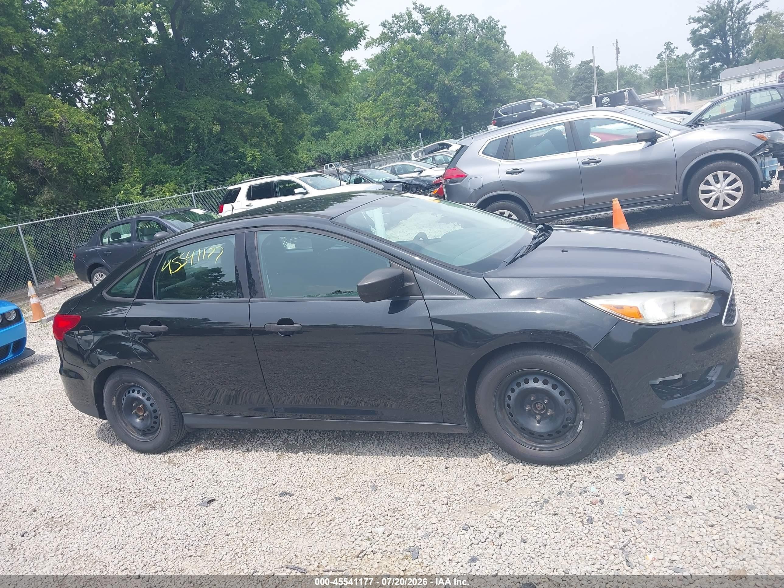 2015 Ford Focus S Black vin: 1FADP3E26FL373954