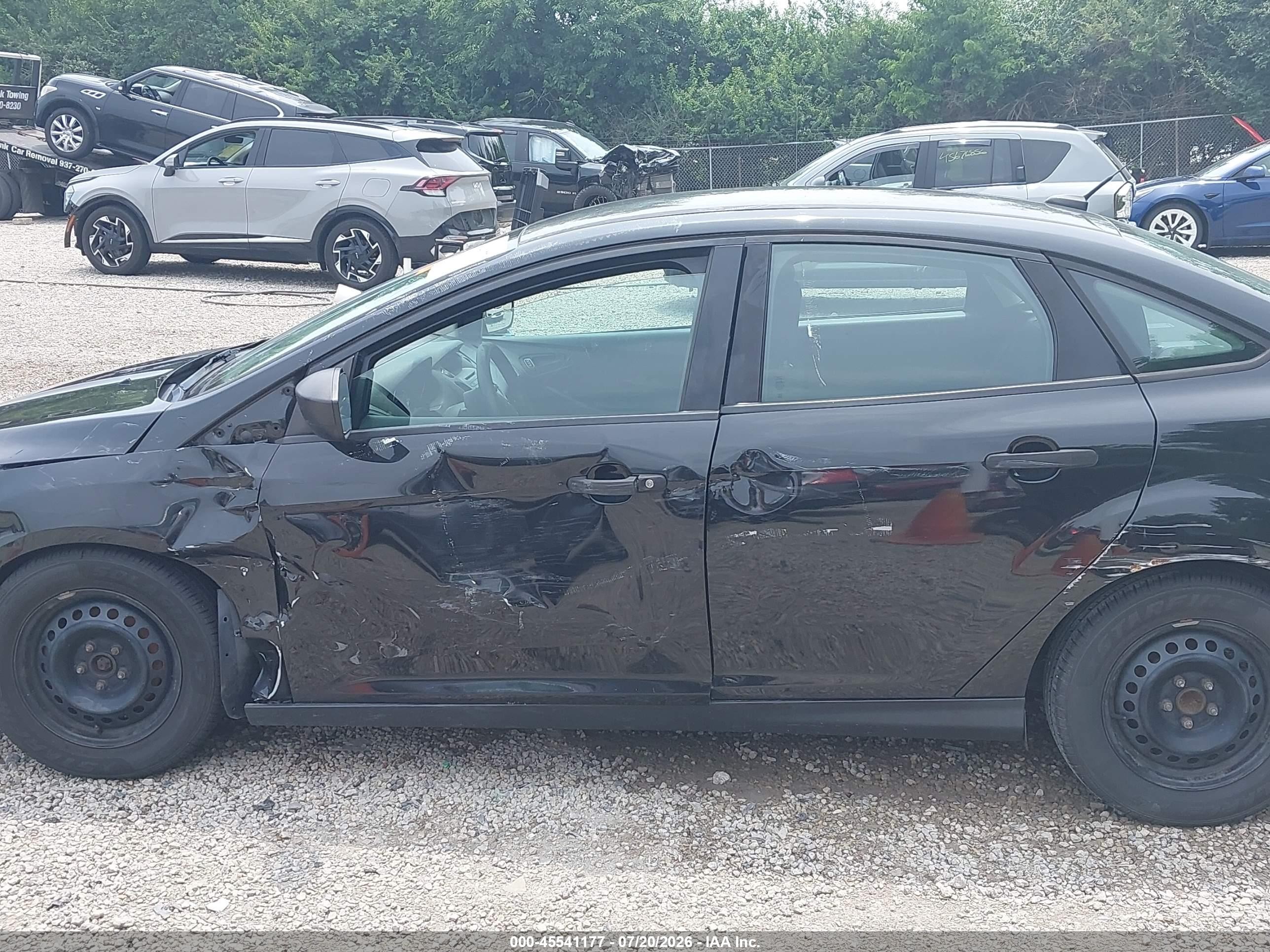 2015 Ford Focus S Black vin: 1FADP3E26FL373954