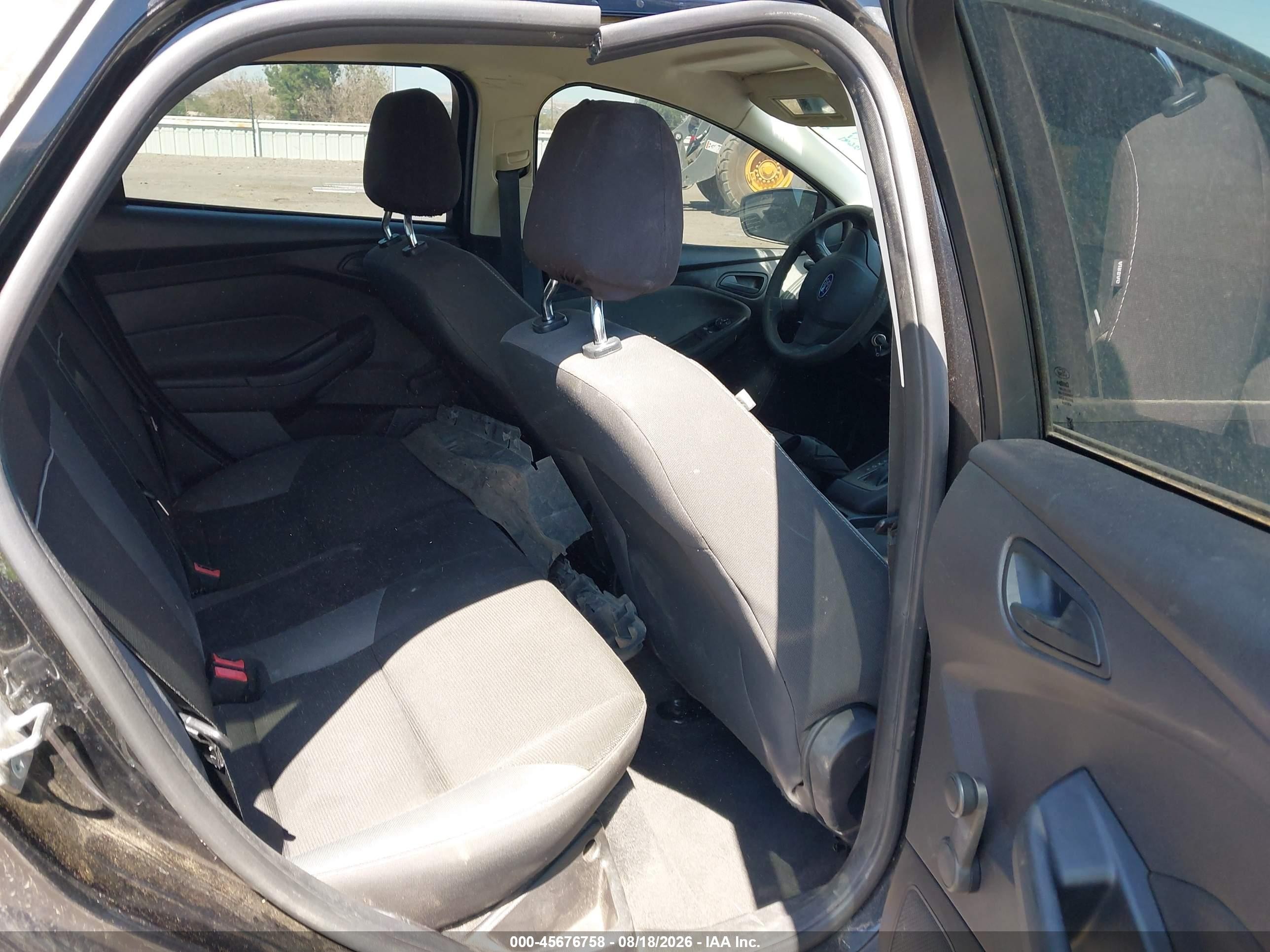 2014 Ford Focus S Black vin: 1FADP3E27EL372438