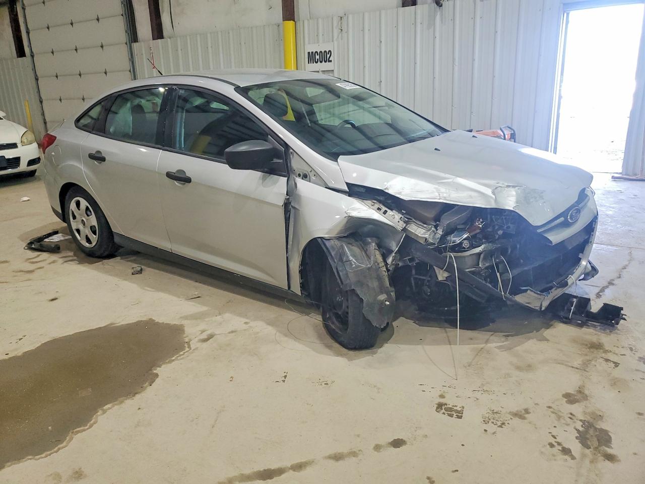 2015 Ford Focus S Gray vin: 1FADP3E27FL323161