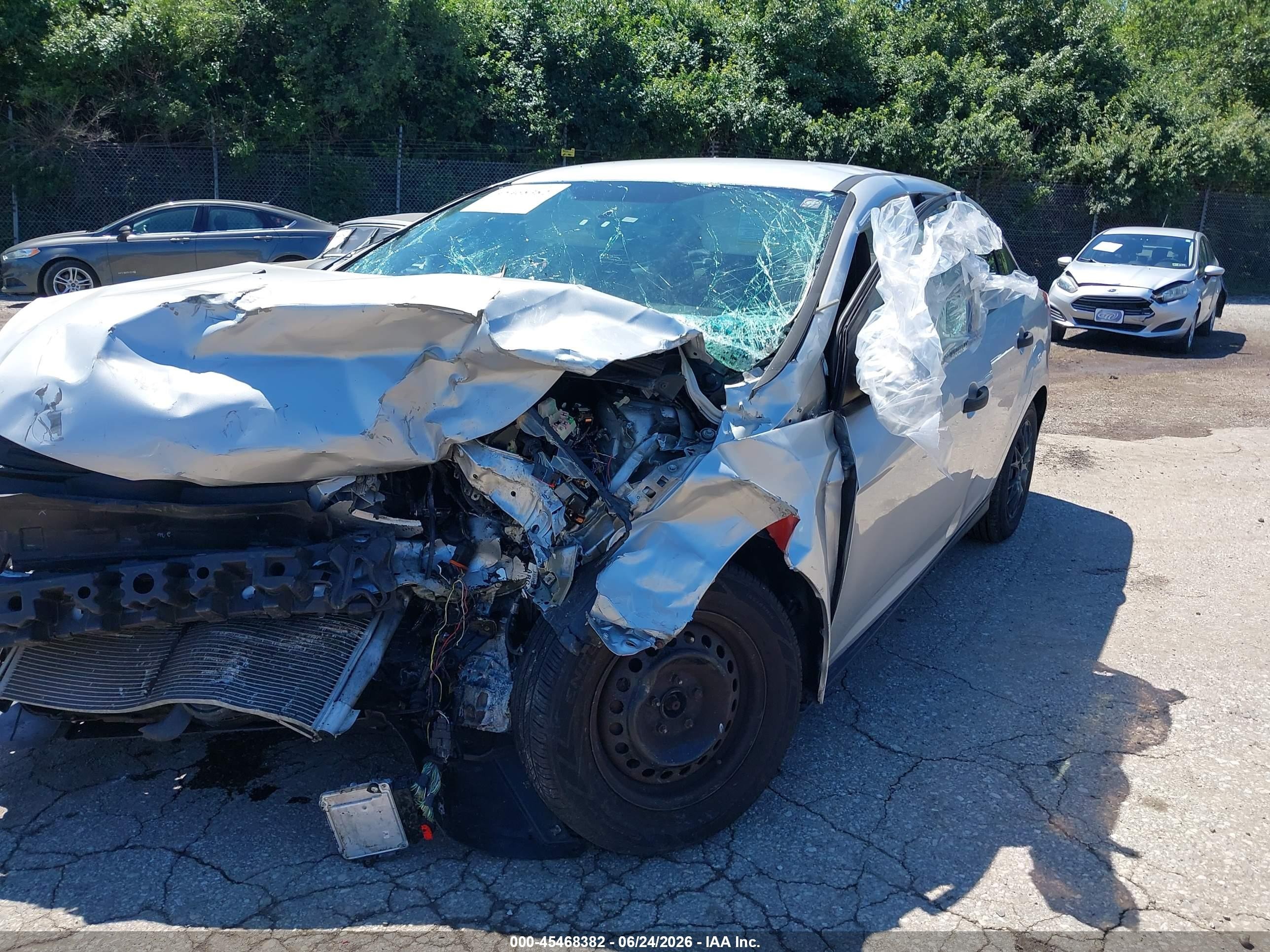 2013 Ford Focus S Silver vin: 1FADP3E28DL299823