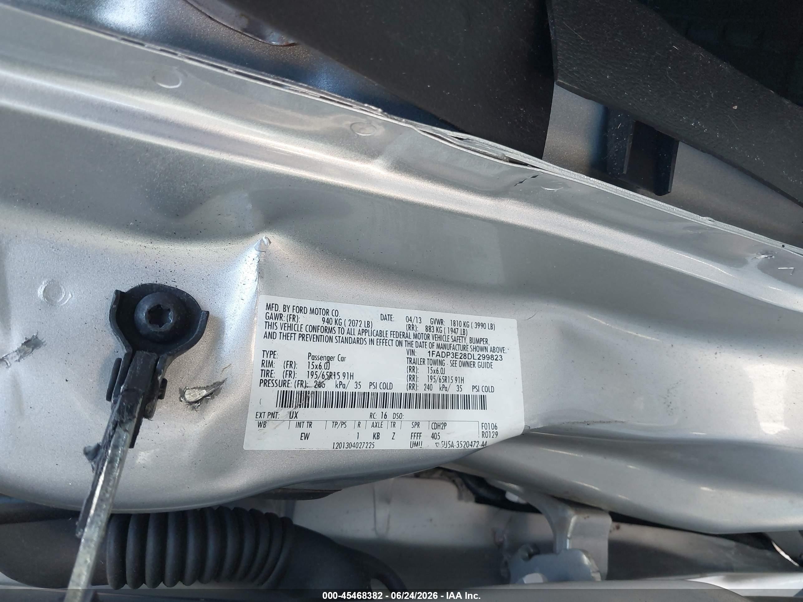 2013 Ford Focus S Silver vin: 1FADP3E28DL299823
