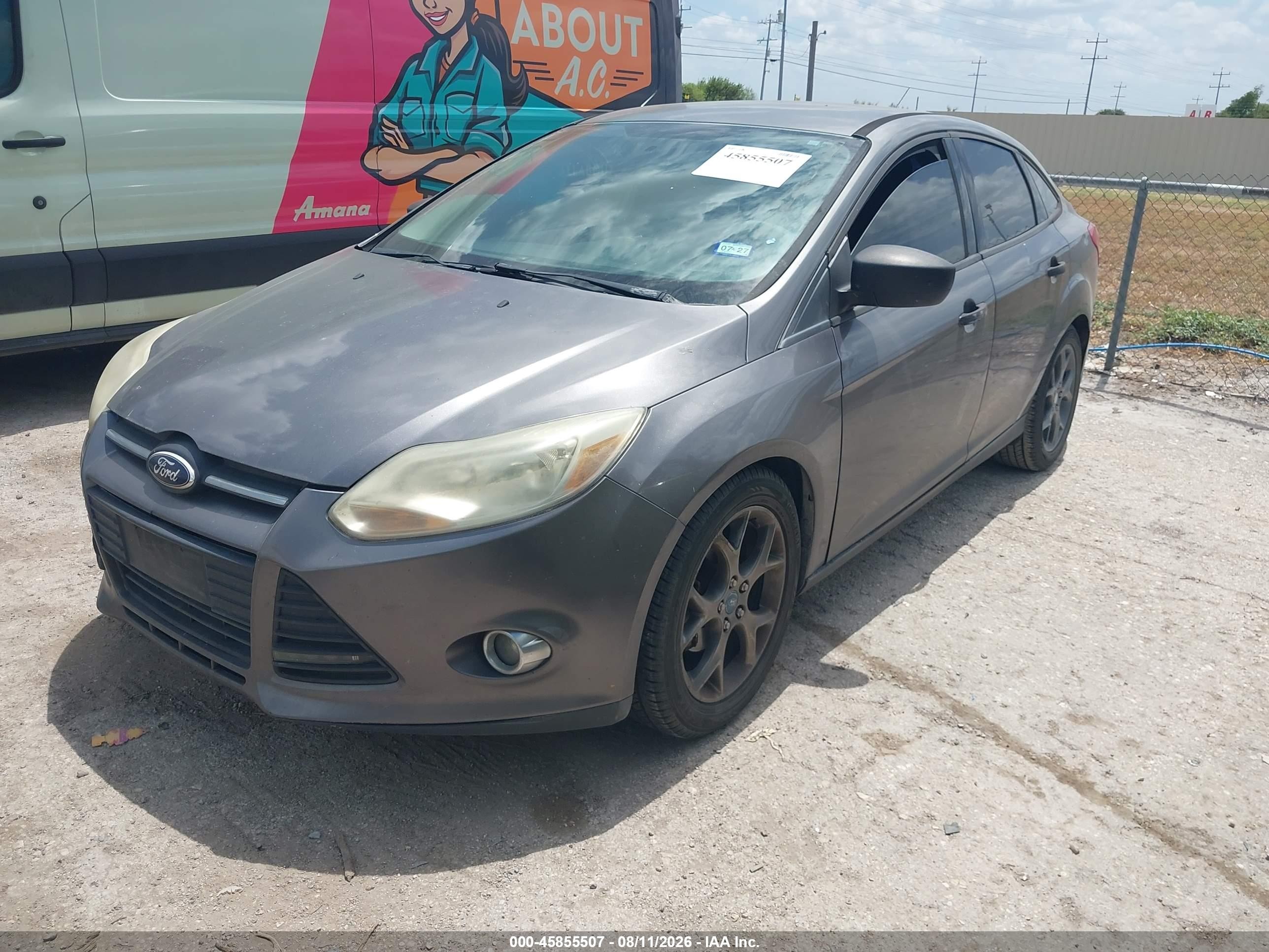 2013 Ford Focus S Gray vin: 1FADP3E28DL372575