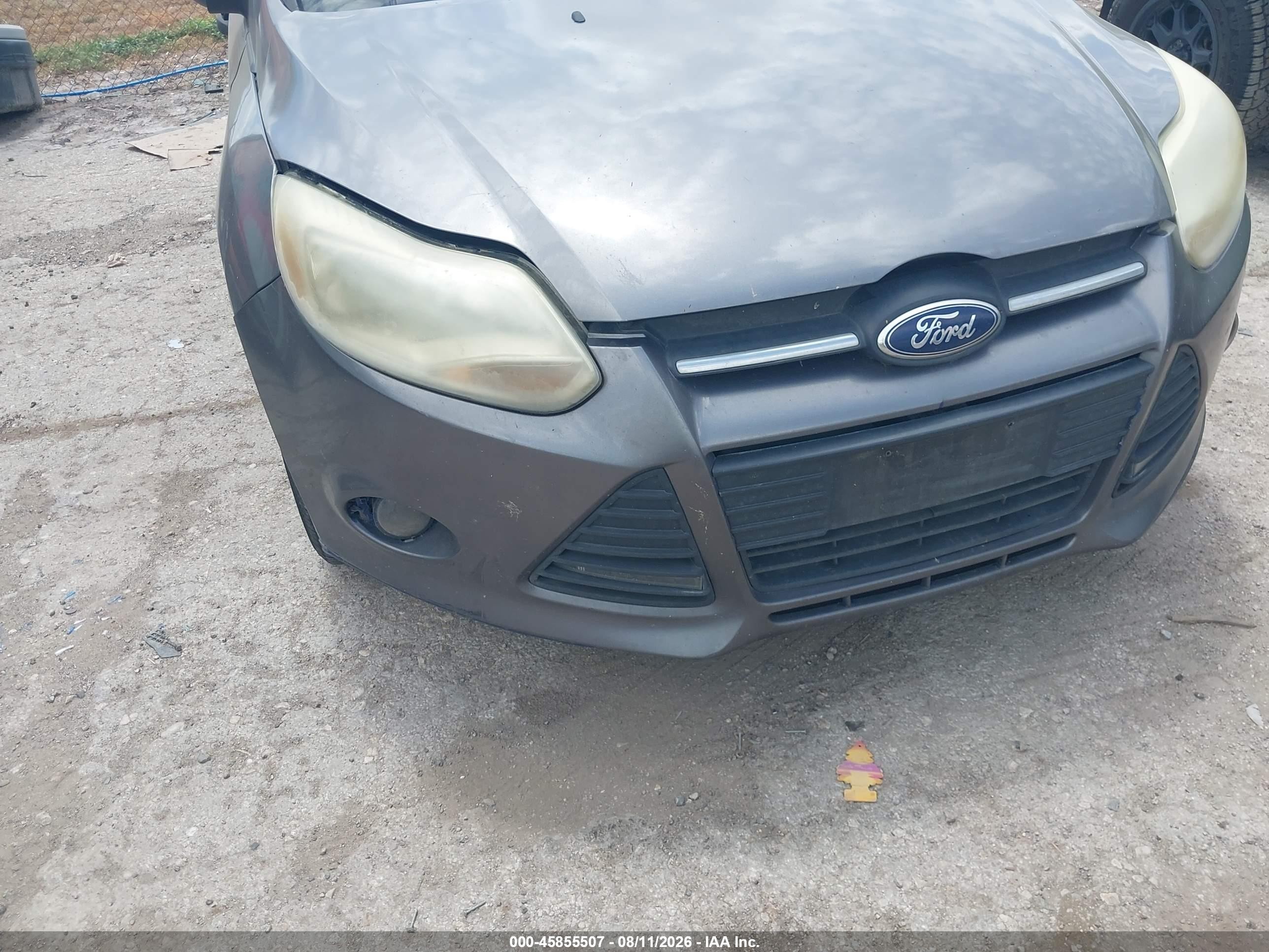 2013 Ford Focus S Gray vin: 1FADP3E28DL372575