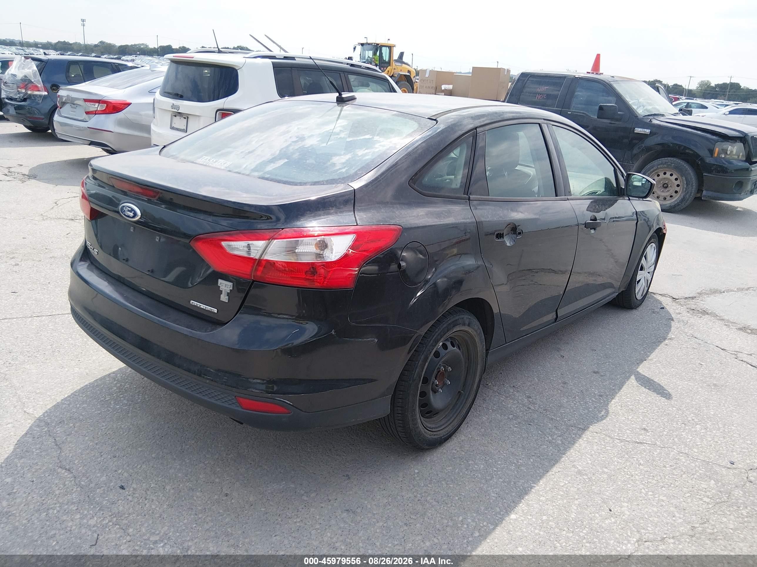 2013 Ford Focus S Black vin: 1FADP3E28DL372978