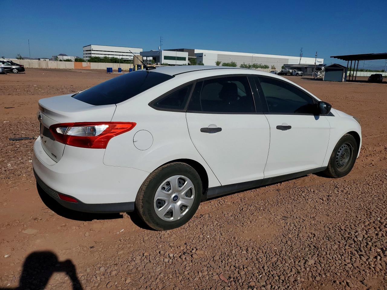 2013 Ford Focus S White vin: 1FADP3E28DL382359