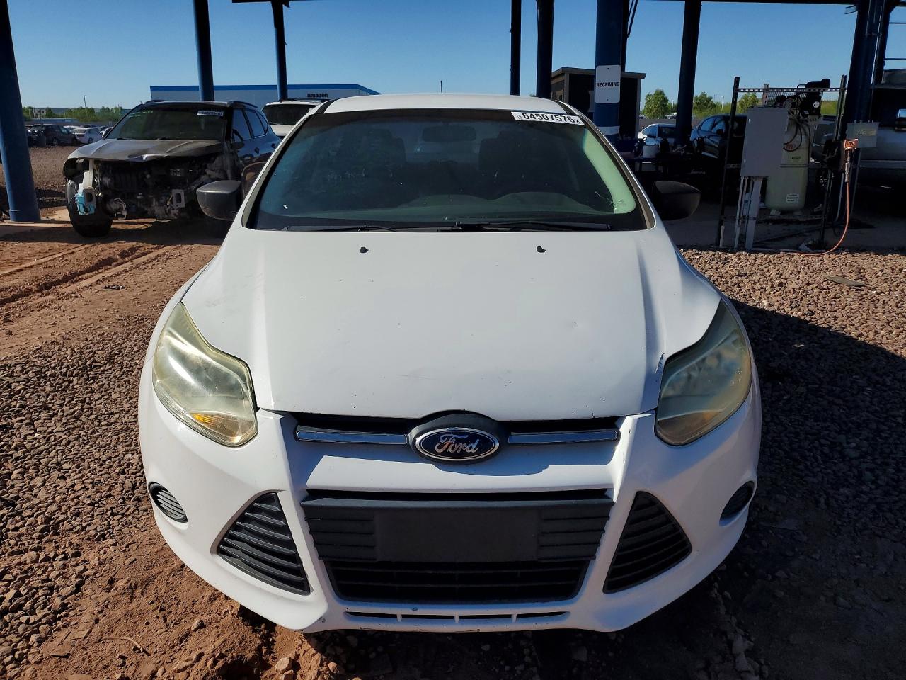 2013 Ford Focus S White vin: 1FADP3E28DL382359