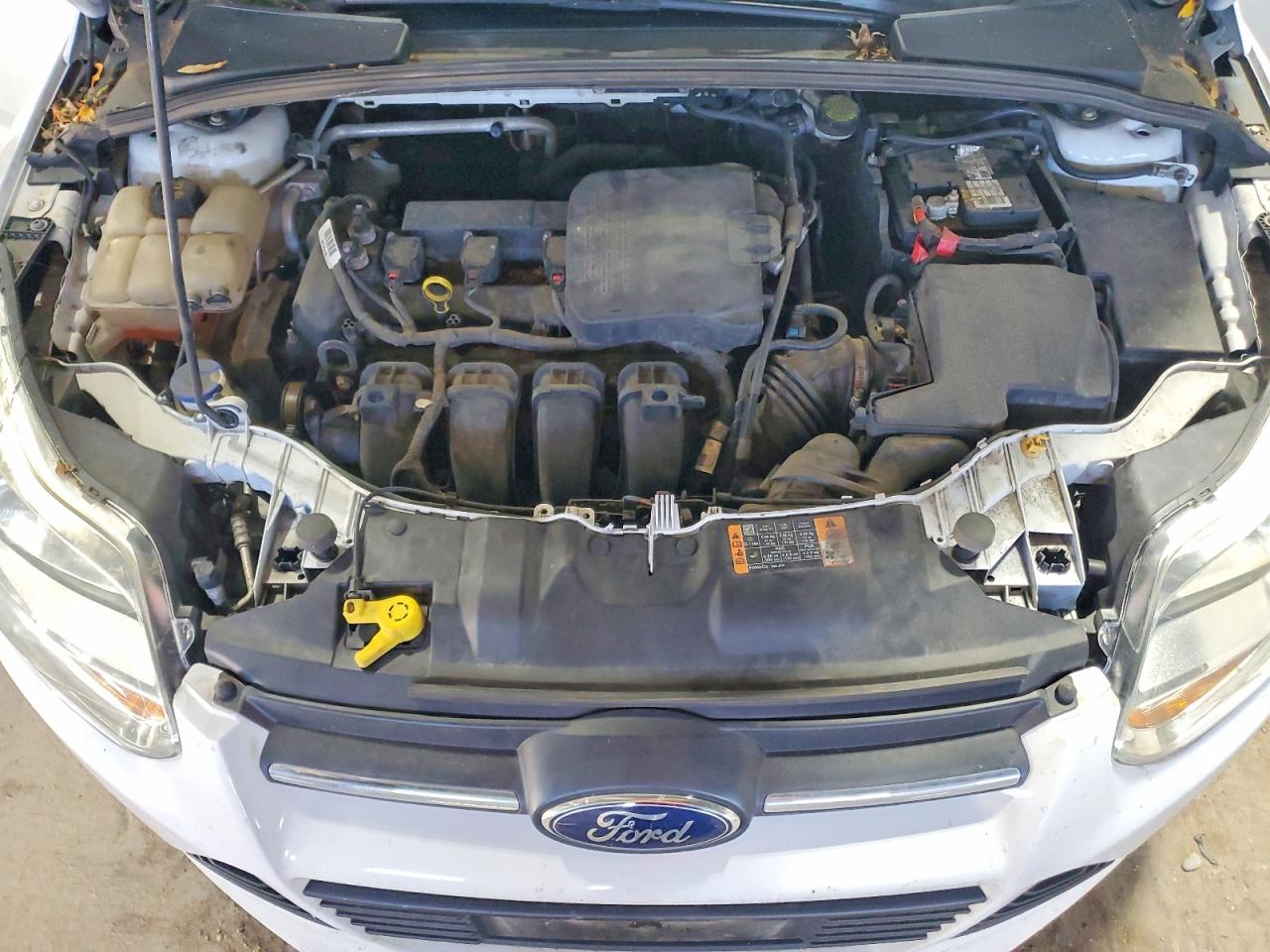 2014 Ford Focus White vin: 1FADP3E28EL381164