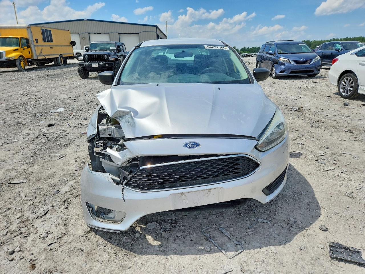 2015 Ford Focus S Silver vin: 1FADP3E28FL339594