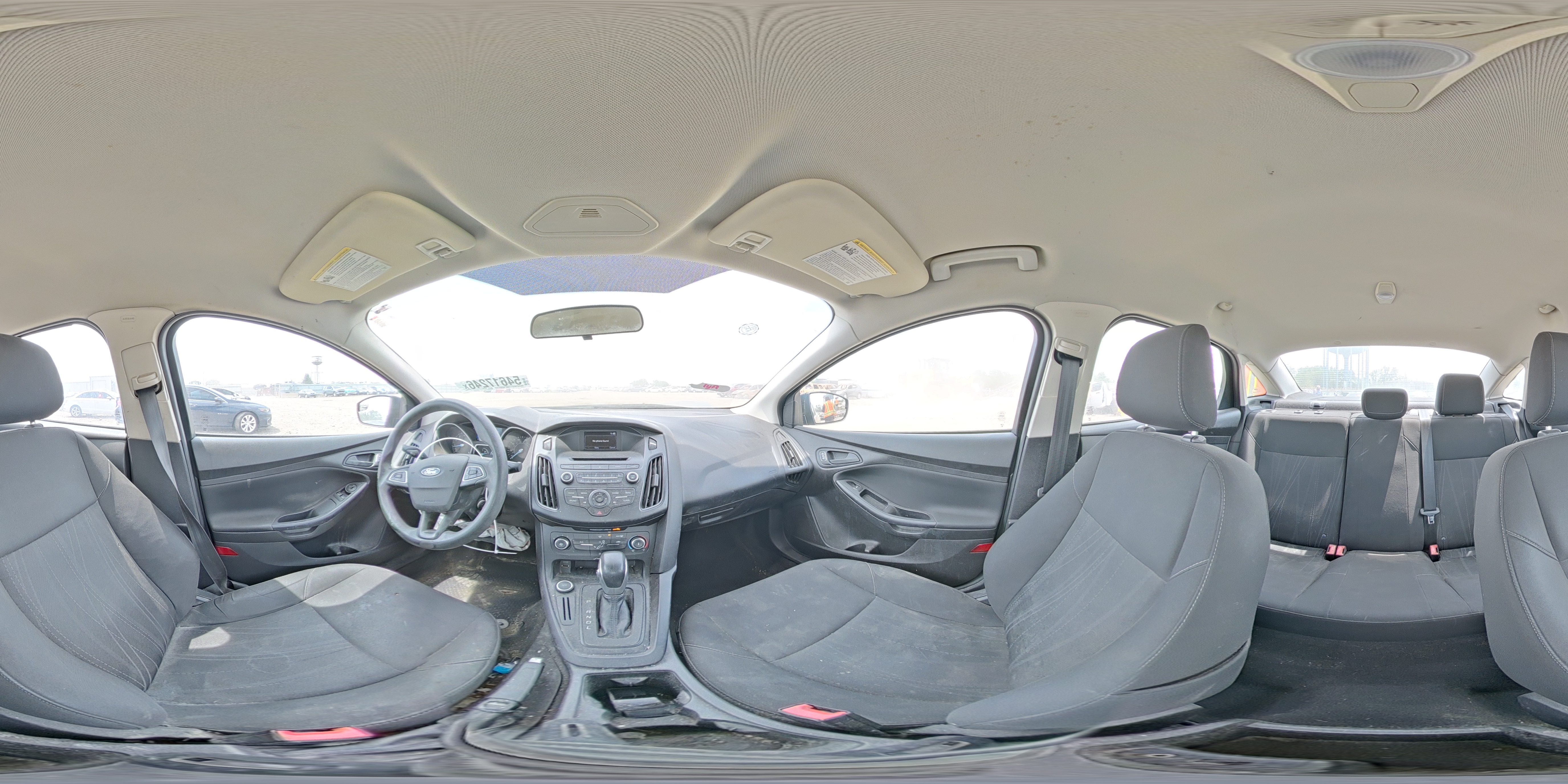 2015 Ford Focus S Gray vin: 1FADP3E28FL387239