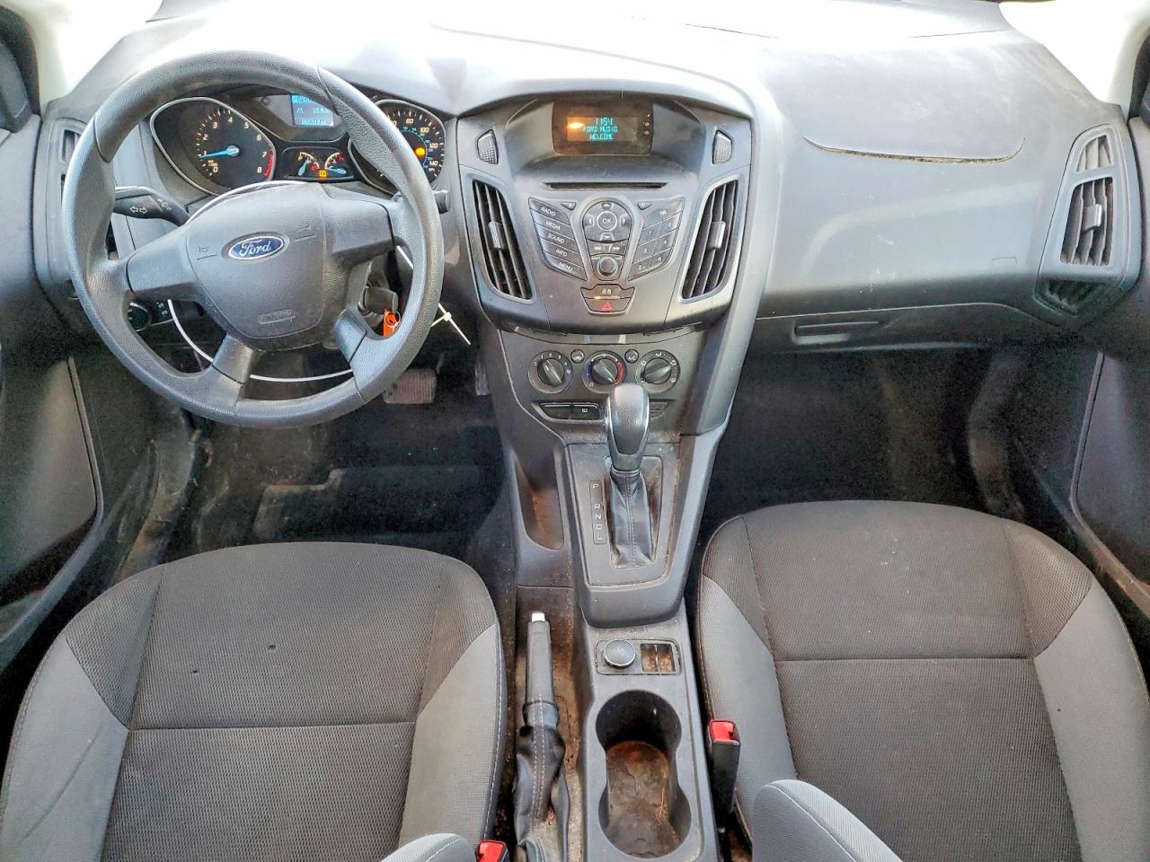 2014 Ford Focus S White vin: 1FADP3E29EL133439