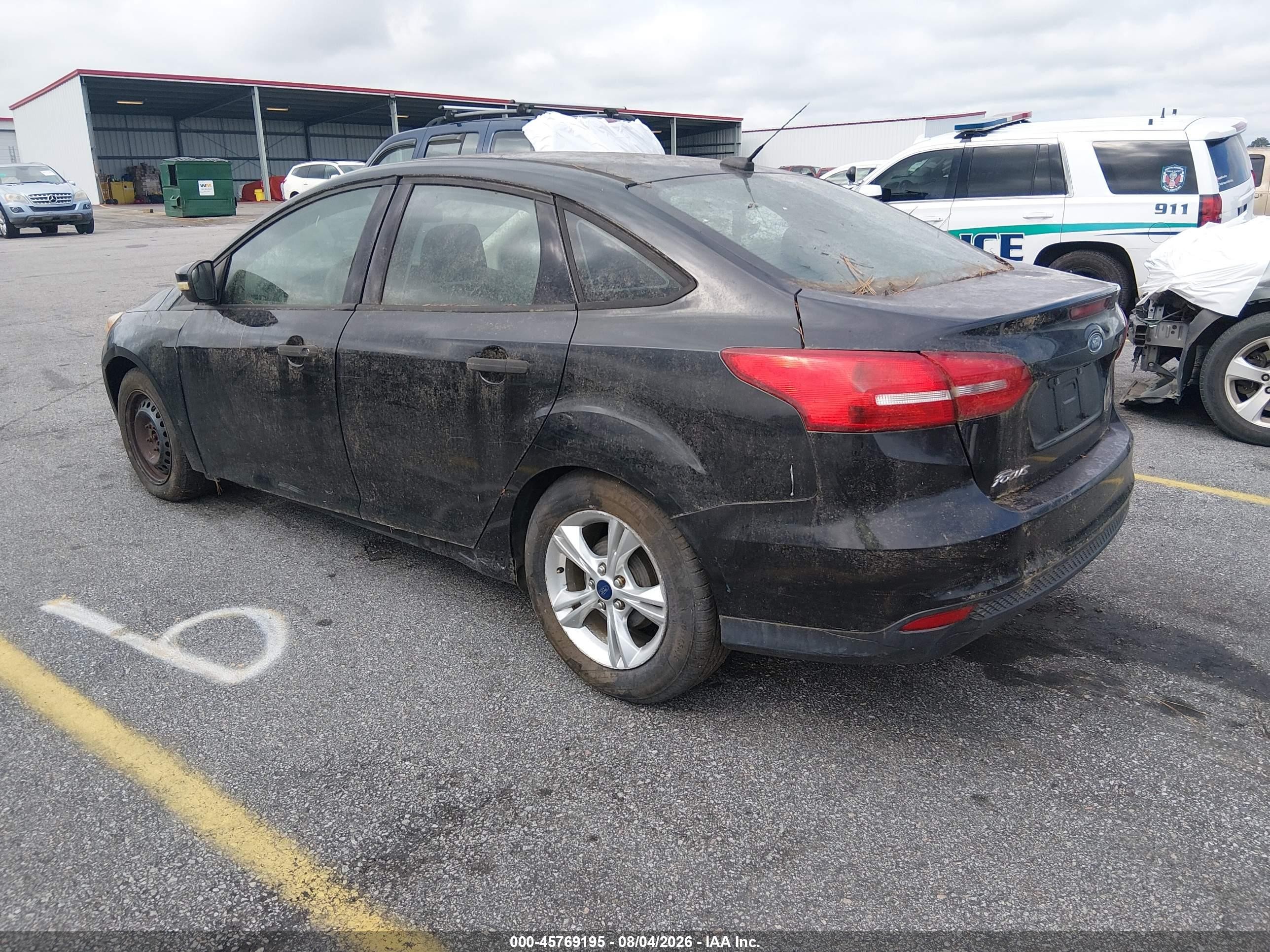 2015 Ford Focus S Black vin: 1FADP3E29FL339250