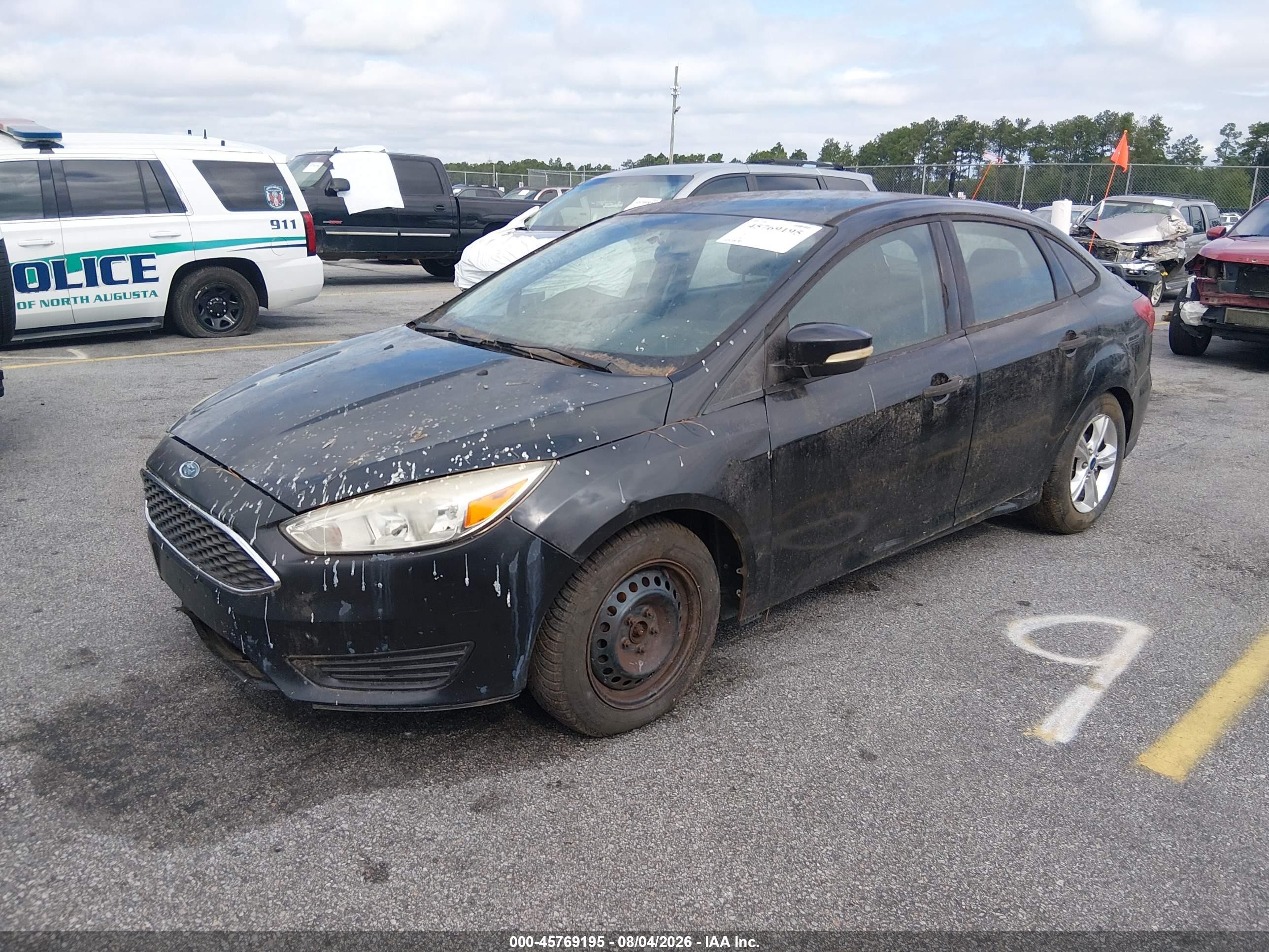 2015 Ford Focus S Black vin: 1FADP3E29FL339250
