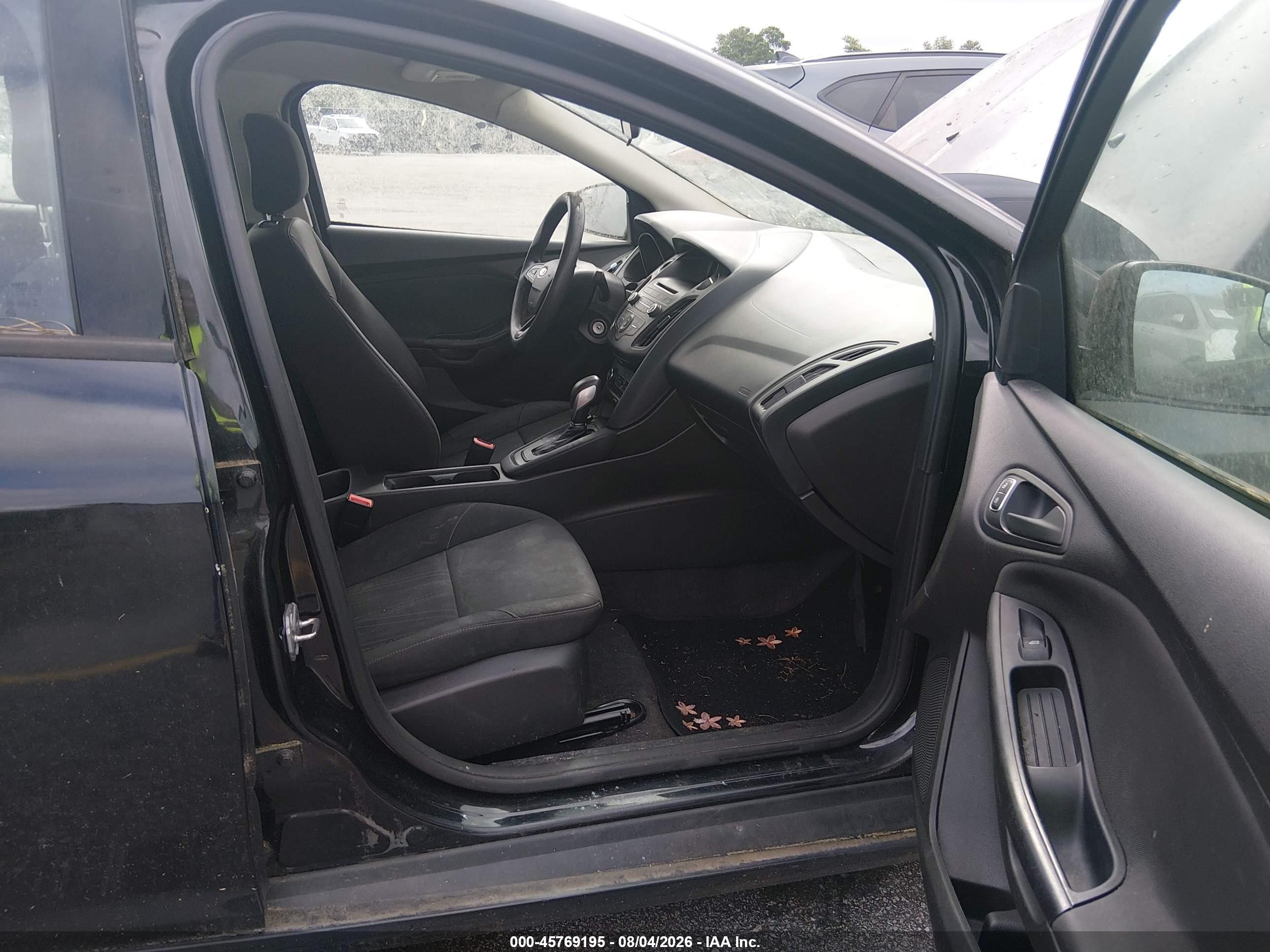 2015 Ford Focus S Black vin: 1FADP3E29FL339250