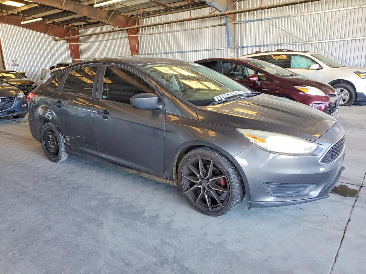 2015 Ford Focus S Gray vin: 1FADP3E29FL342083