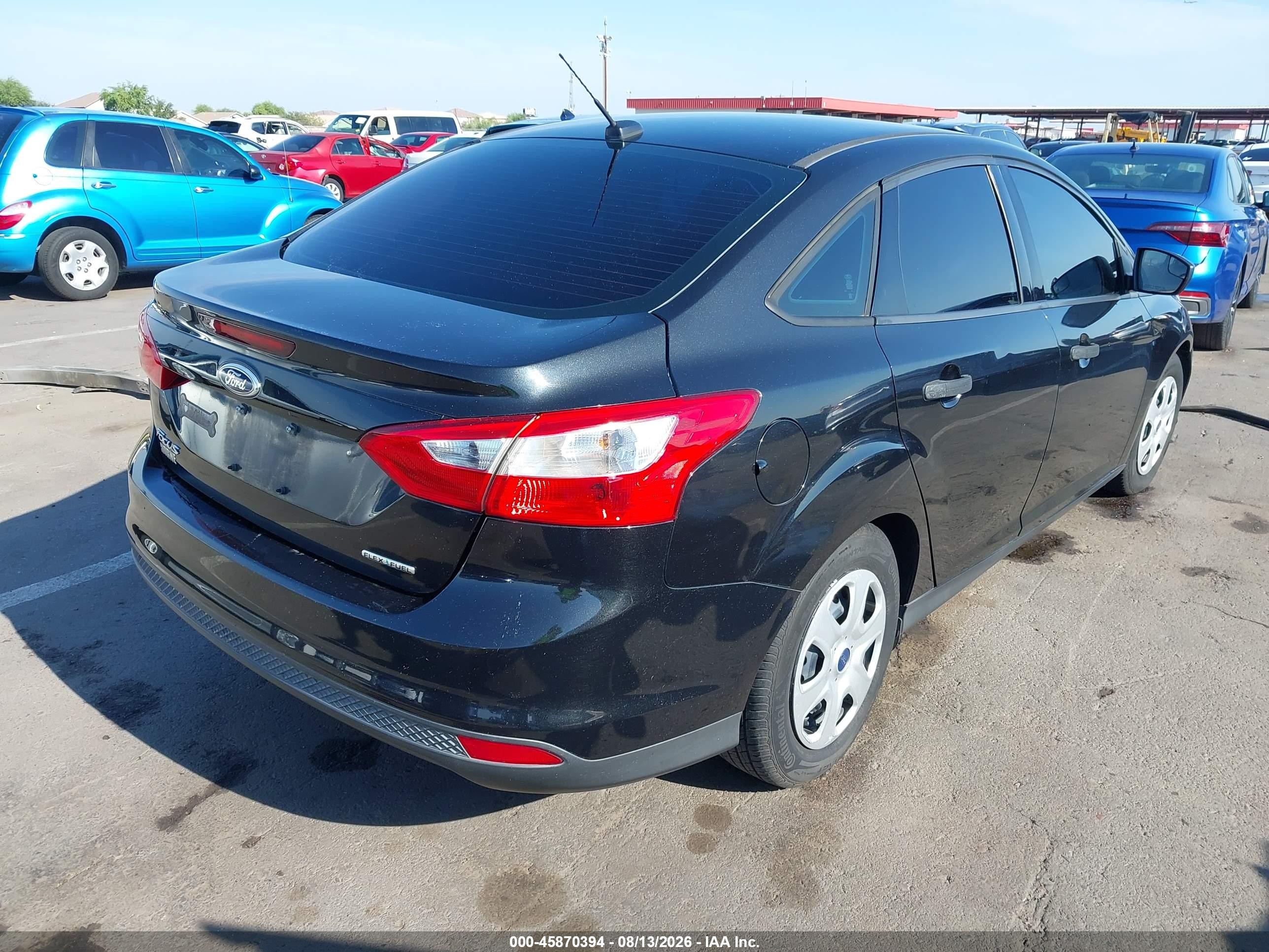 2013 Ford Focus S Black vin: 1FADP3E2XDL313771