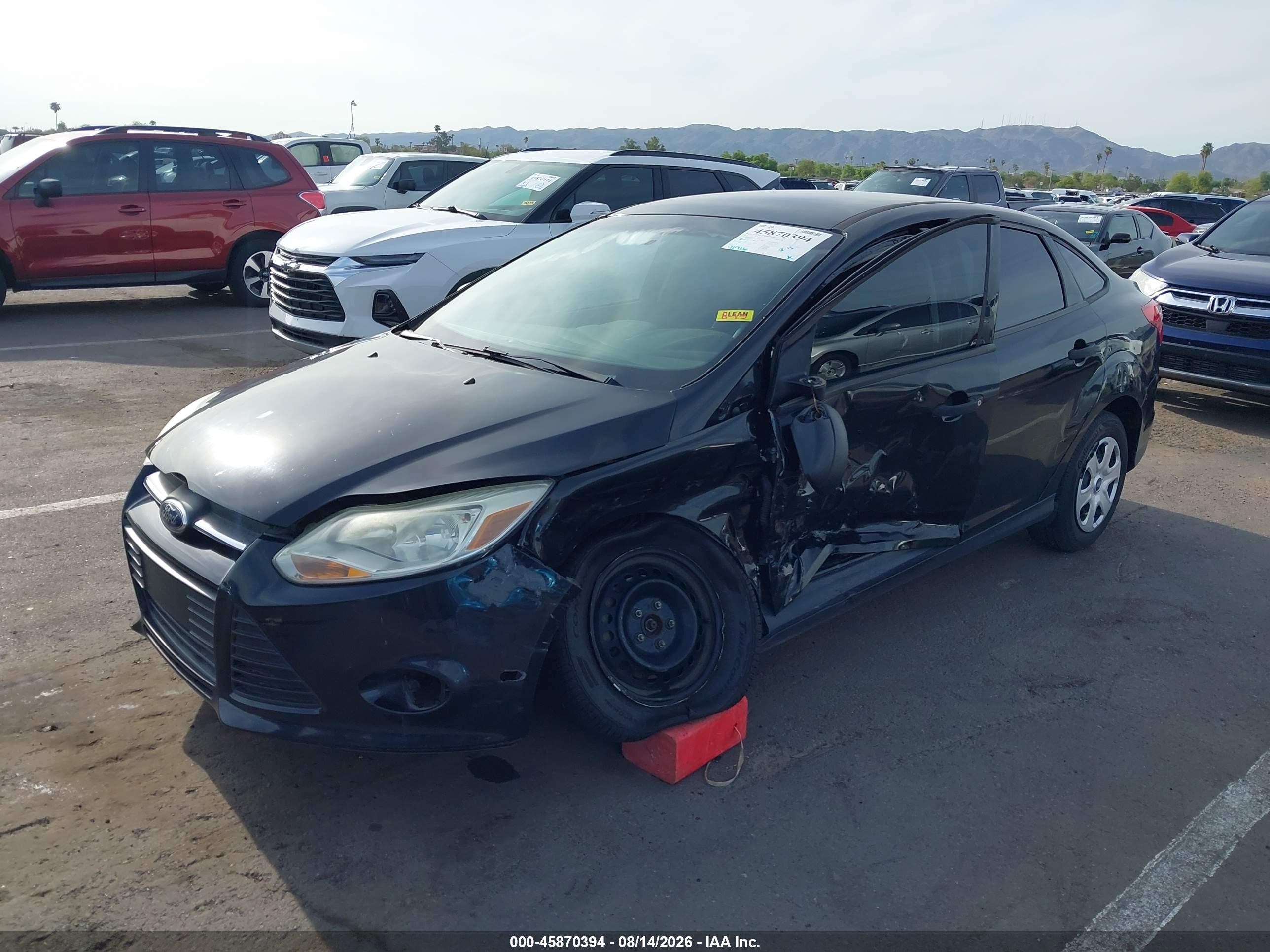 2013 Ford Focus S Black vin: 1FADP3E2XDL313771