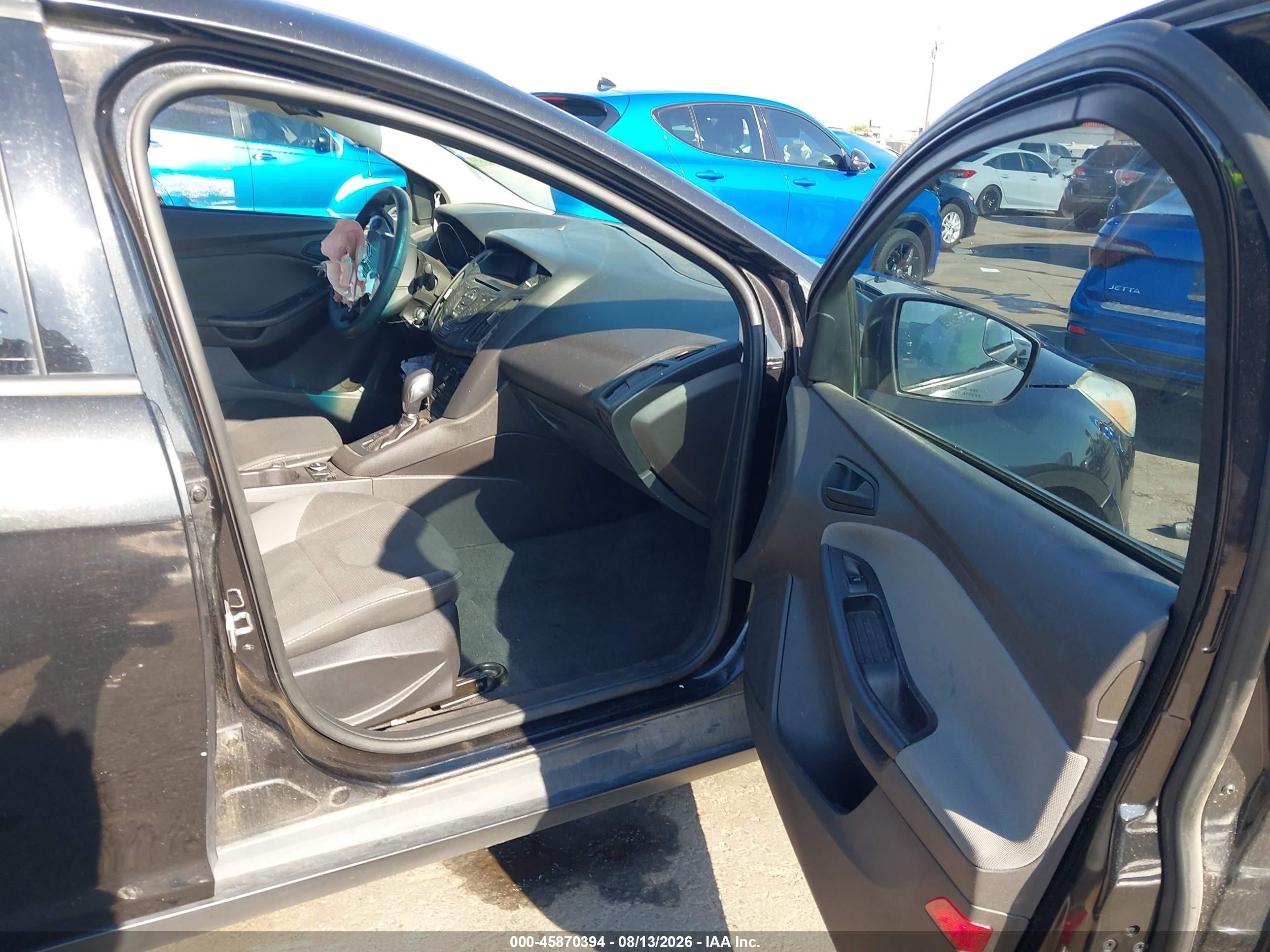 2013 Ford Focus S Black vin: 1FADP3E2XDL313771