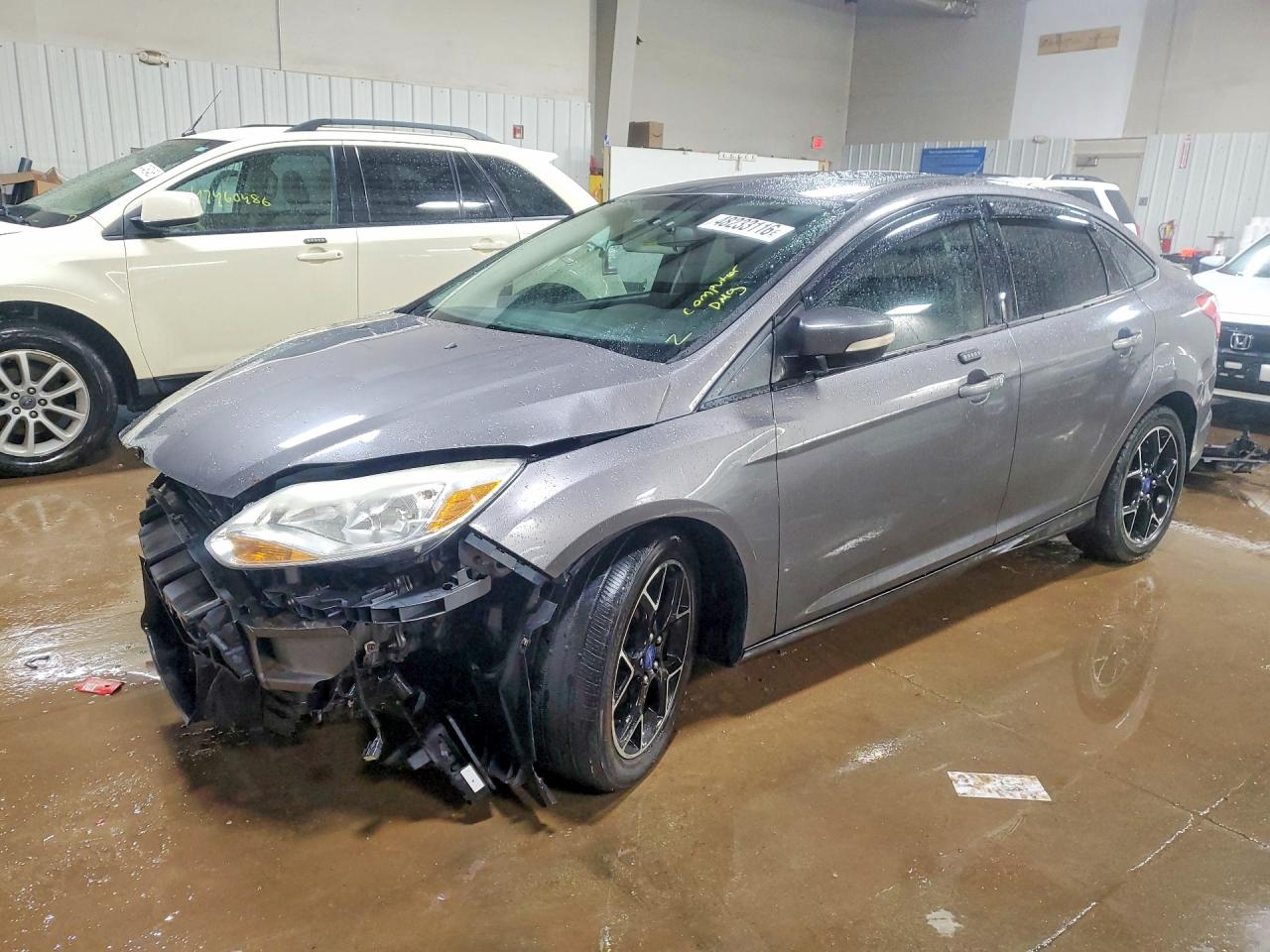 2013 Ford Focus Se Silver vin: 1FADP3F20DL114579