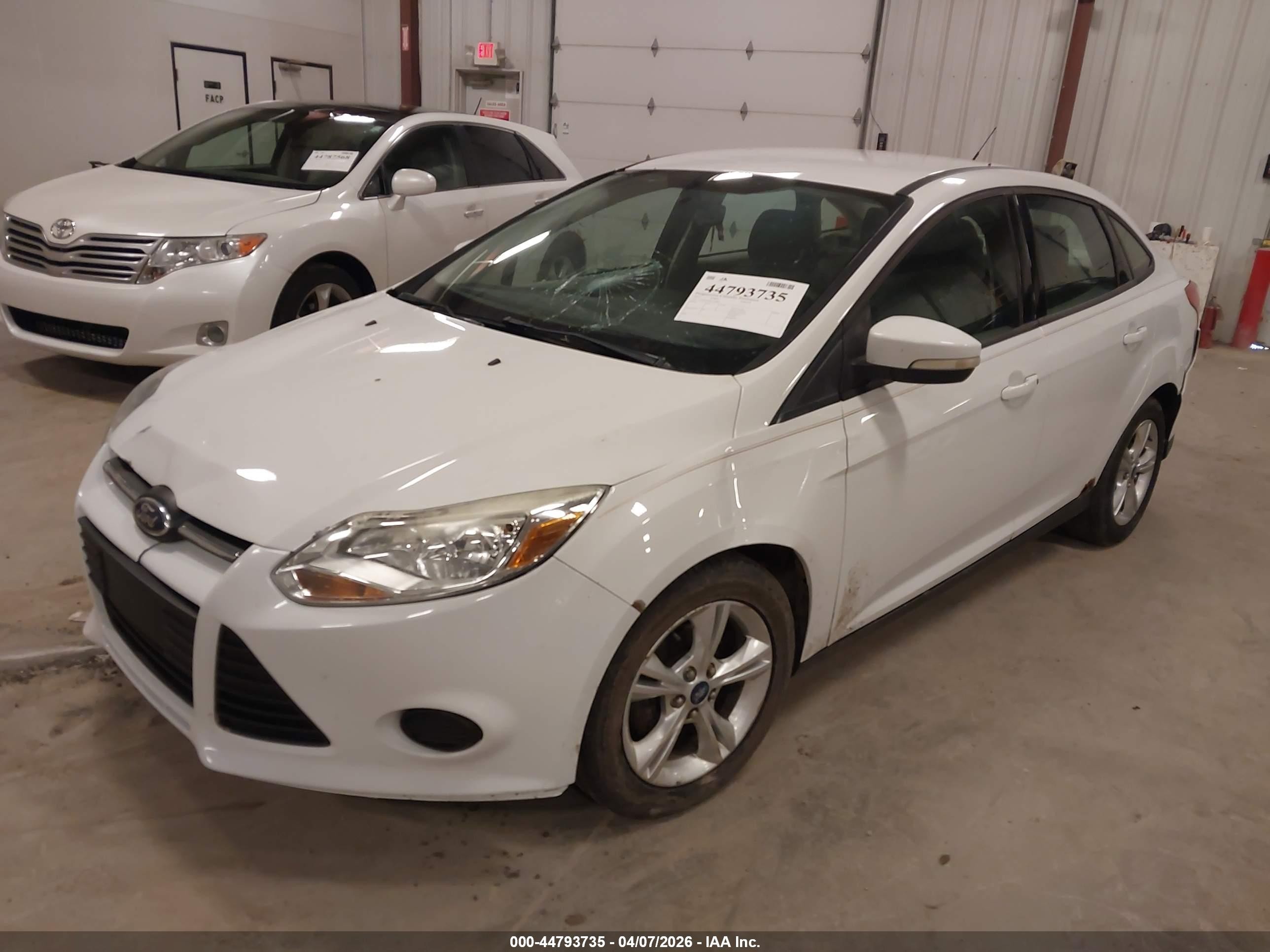 2013 Ford Focus Se White vin: 1FADP3F20DL114808