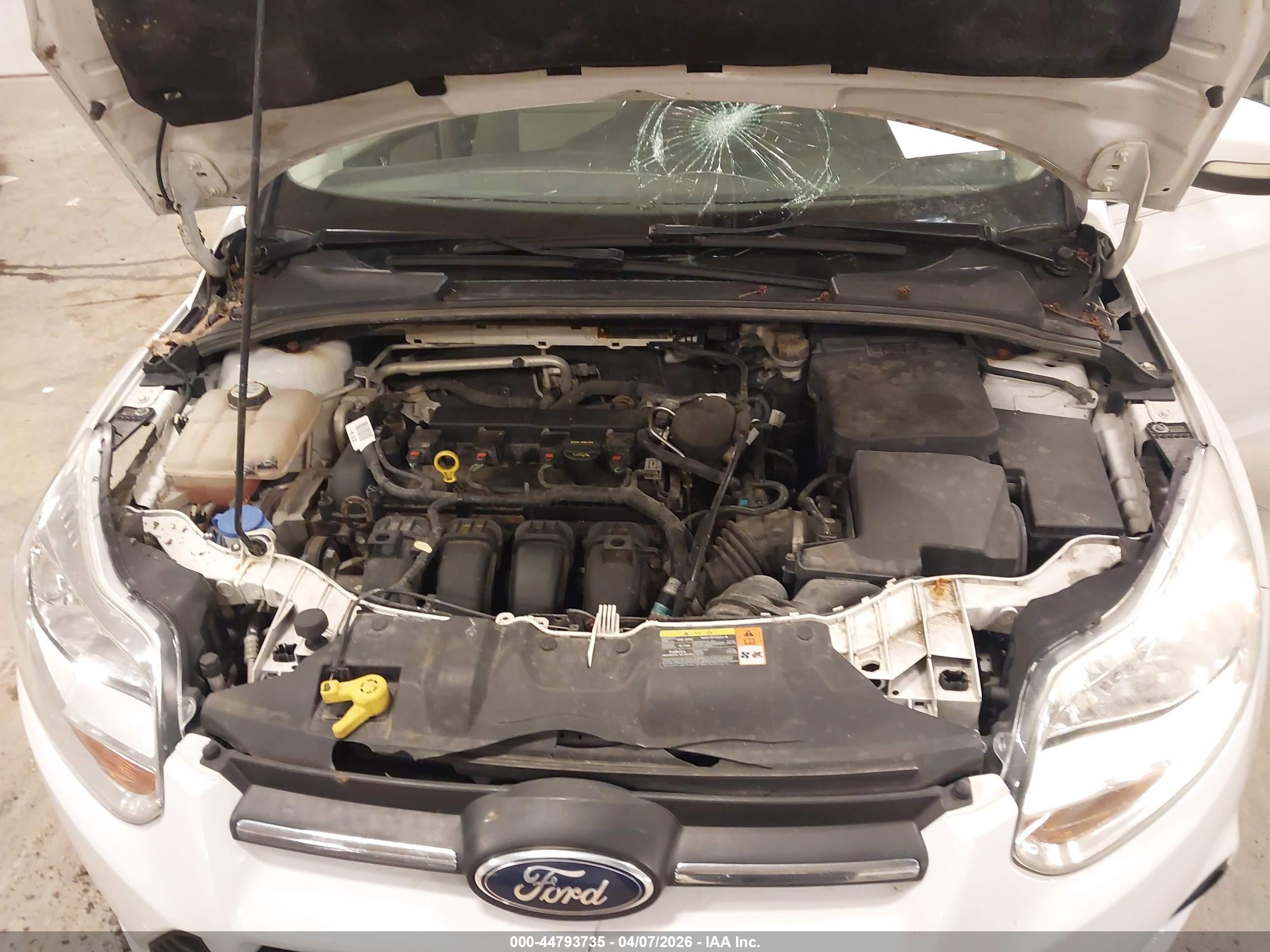 2013 Ford Focus Se White vin: 1FADP3F20DL114808