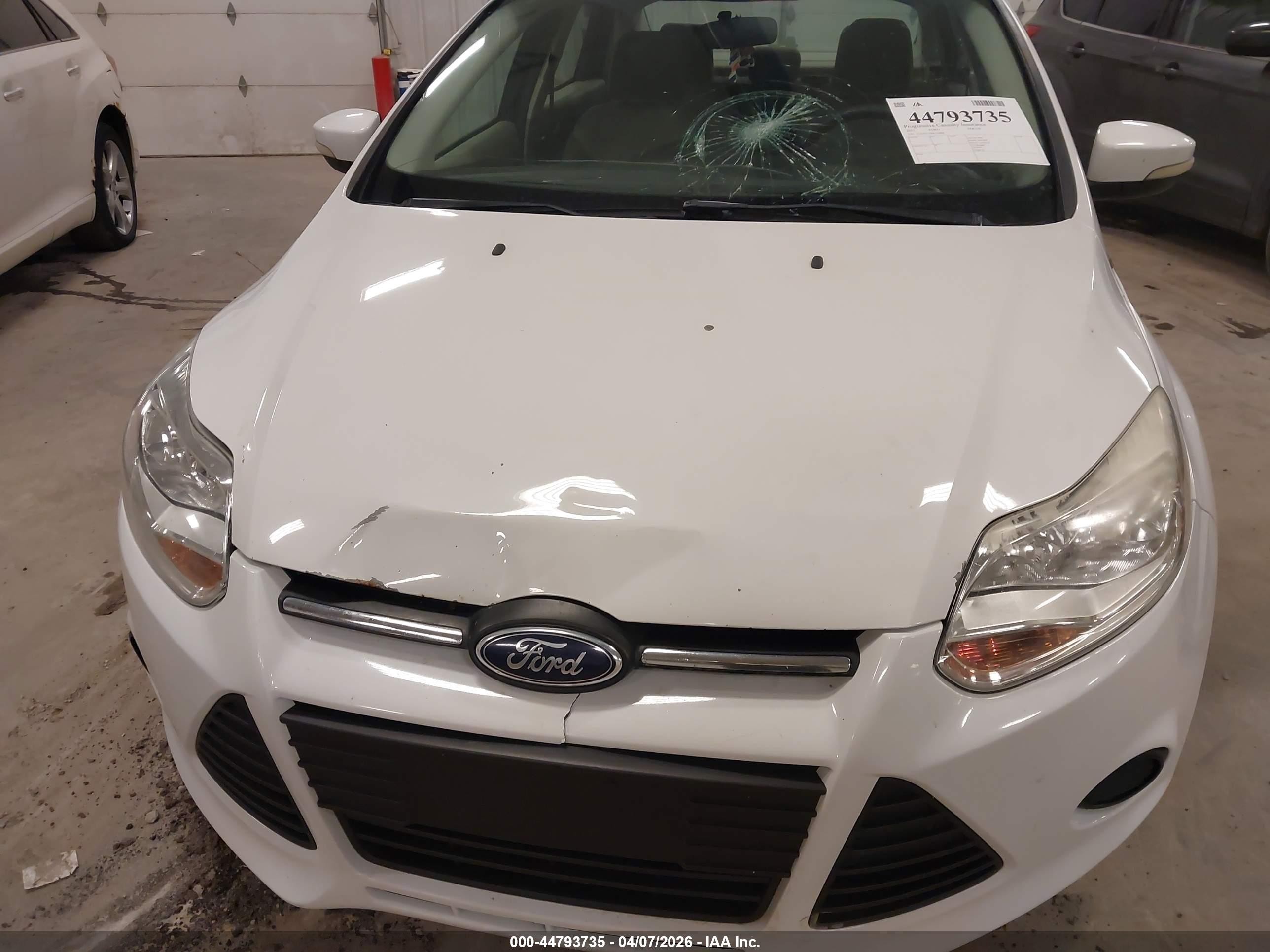 2013 Ford Focus Se White vin: 1FADP3F20DL114808