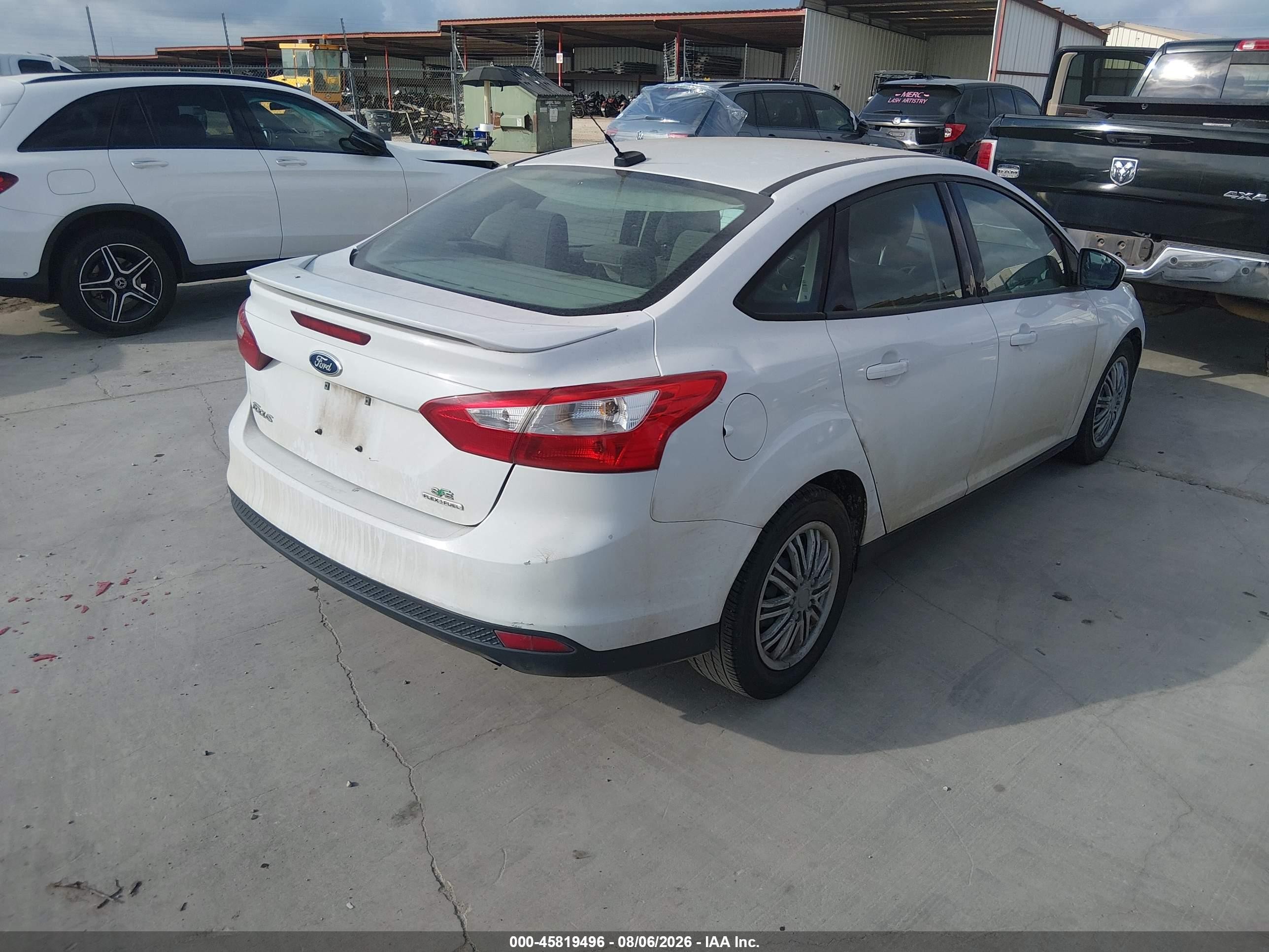 2013 Ford Focus Se White vin: 1FADP3F20DL115599