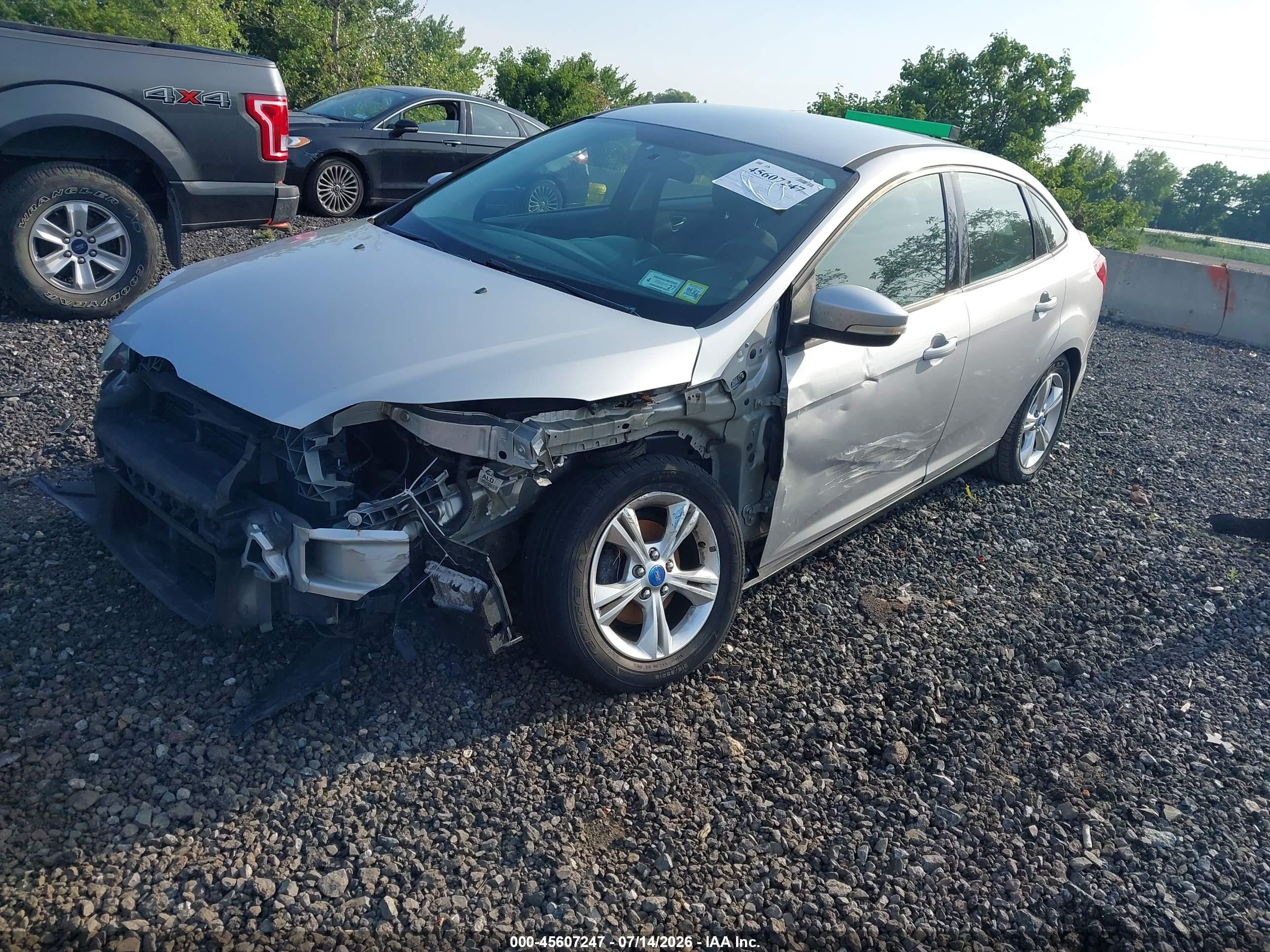 2013 Ford Focus Se Silver vin: 1FADP3F20DL118891