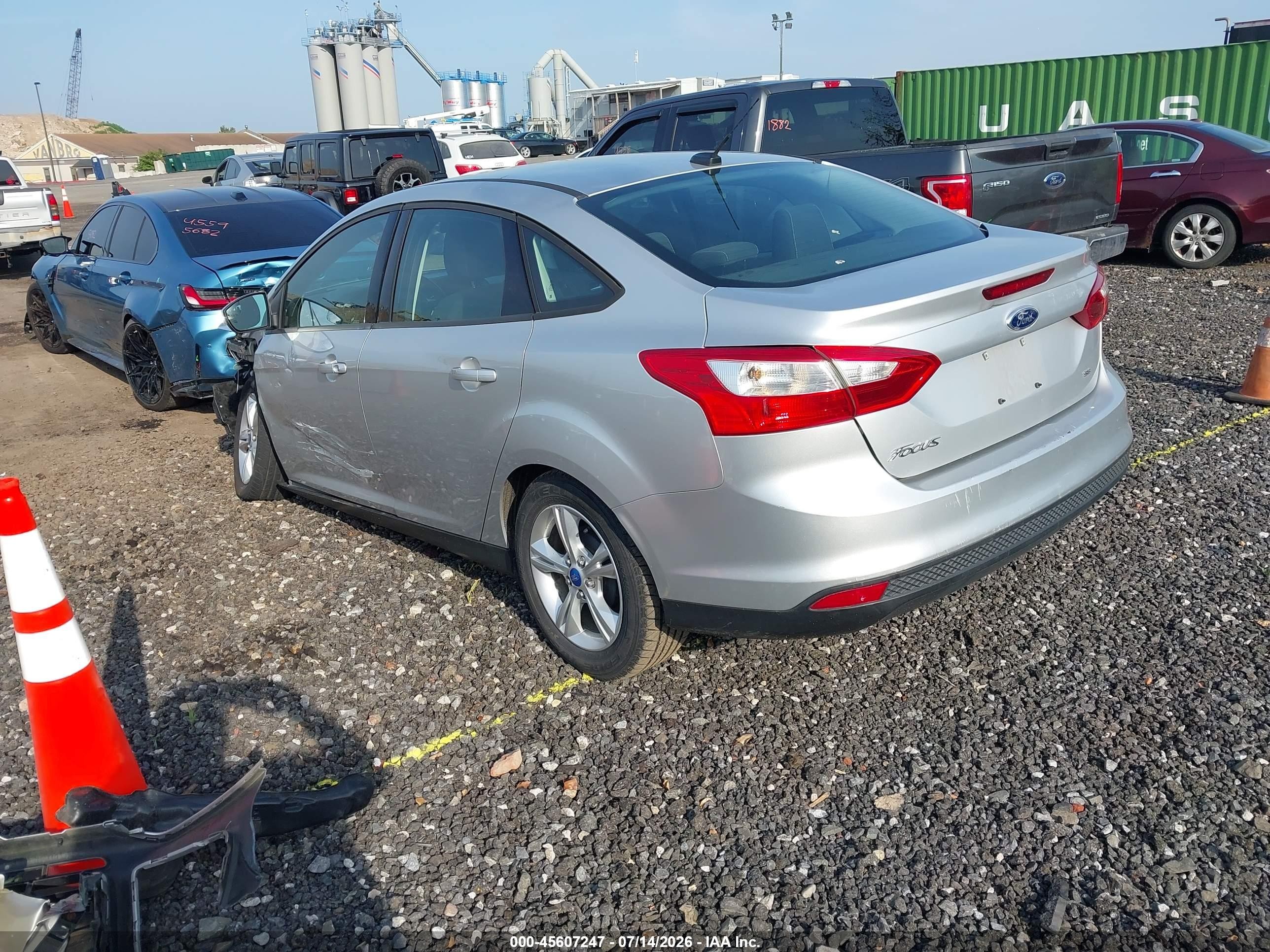 2013 Ford Focus Se Silver vin: 1FADP3F20DL118891