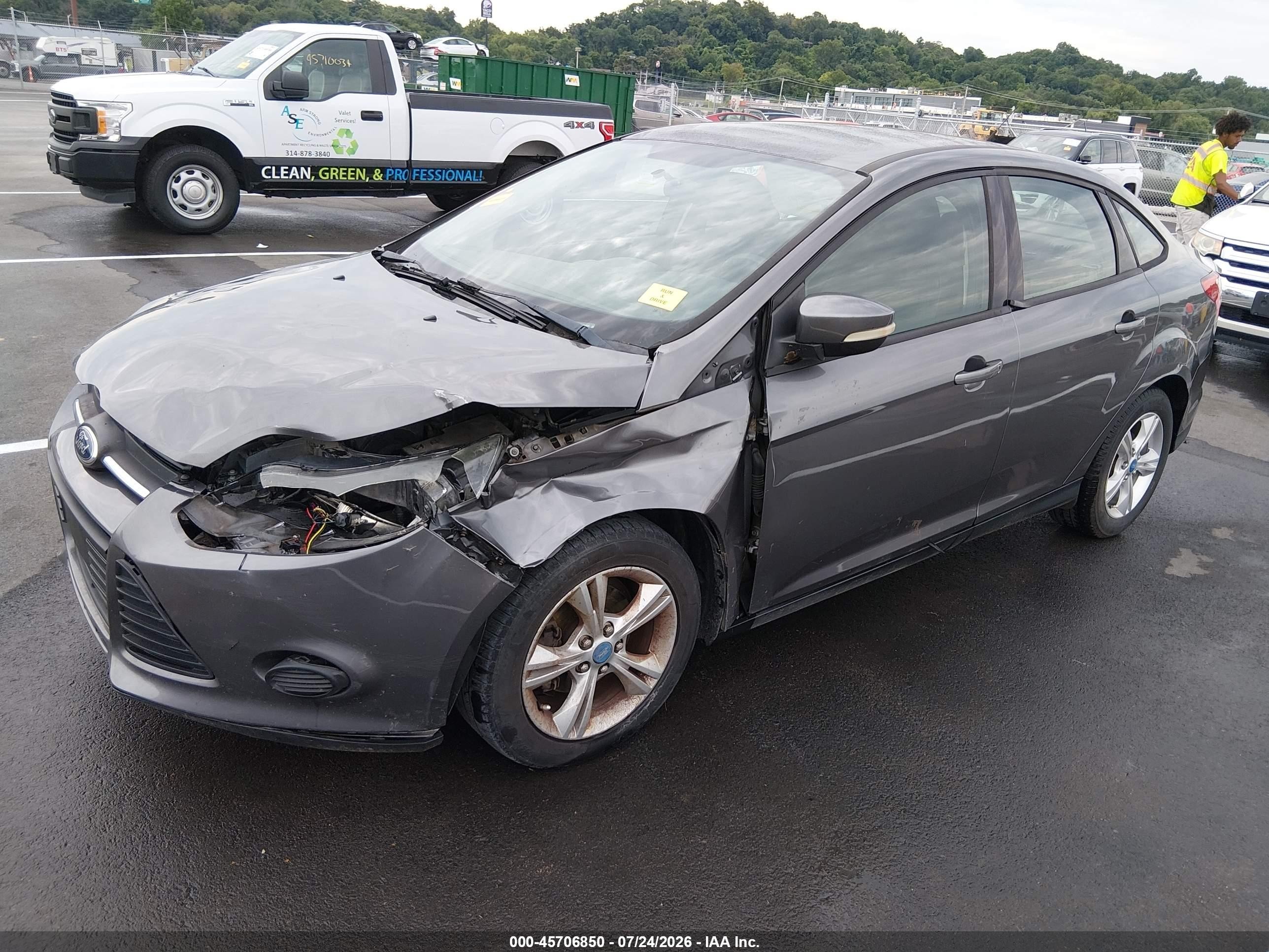 2013 Ford Focus Se Gray vin: 1FADP3F20DL131656