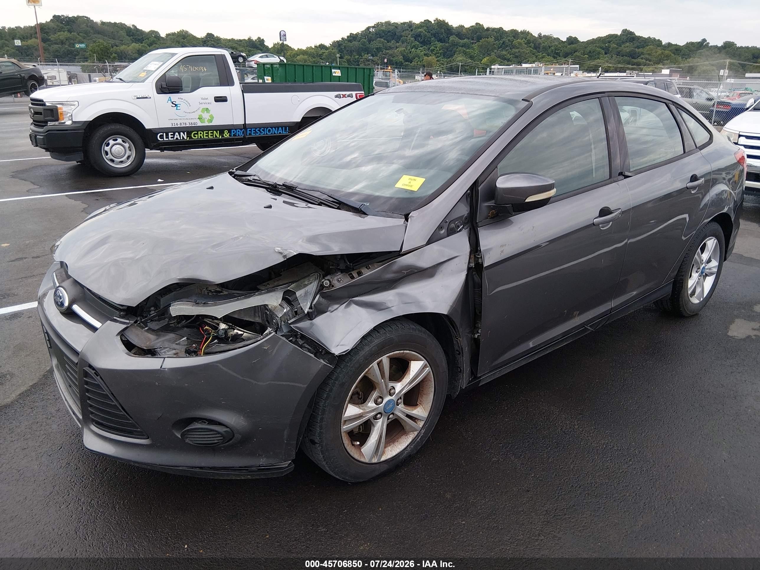 2013 Ford Focus Se Gray vin: 1FADP3F20DL131656