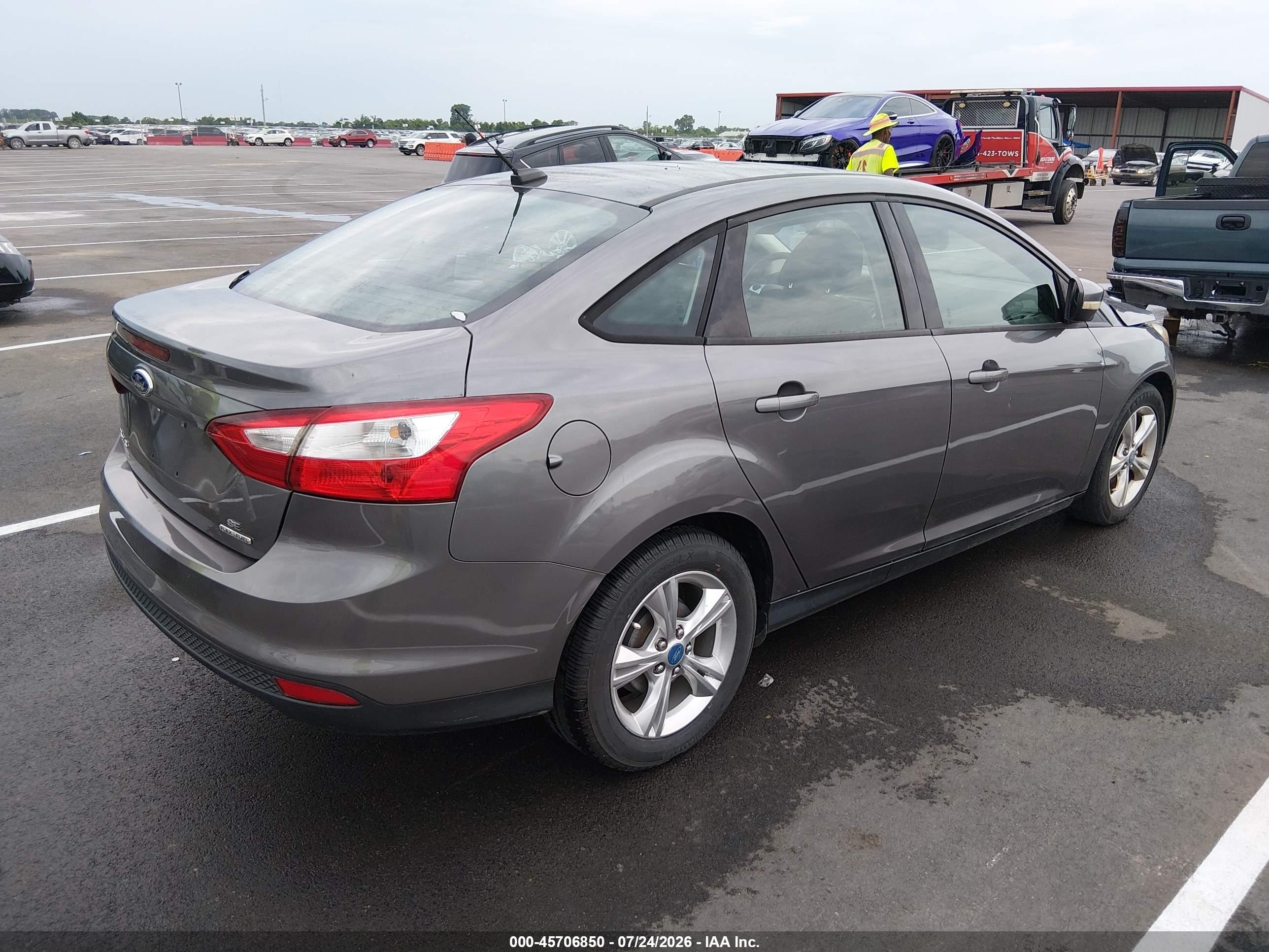 2013 Ford Focus Se Gray vin: 1FADP3F20DL131656